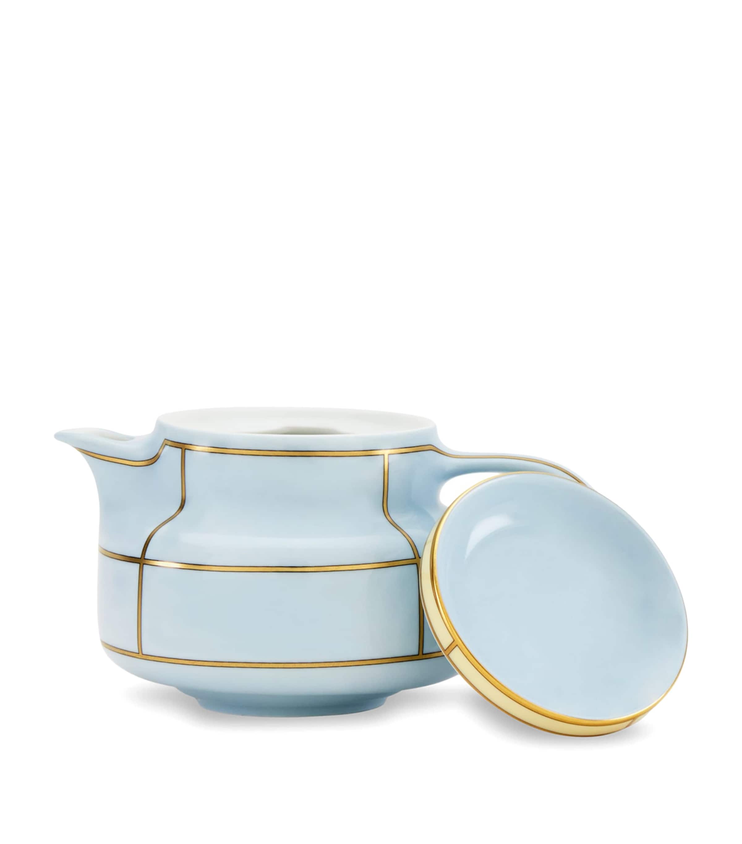GINORI 1735 Porcelain Colonna Diva Celeste Teapot (770ml) Image 4