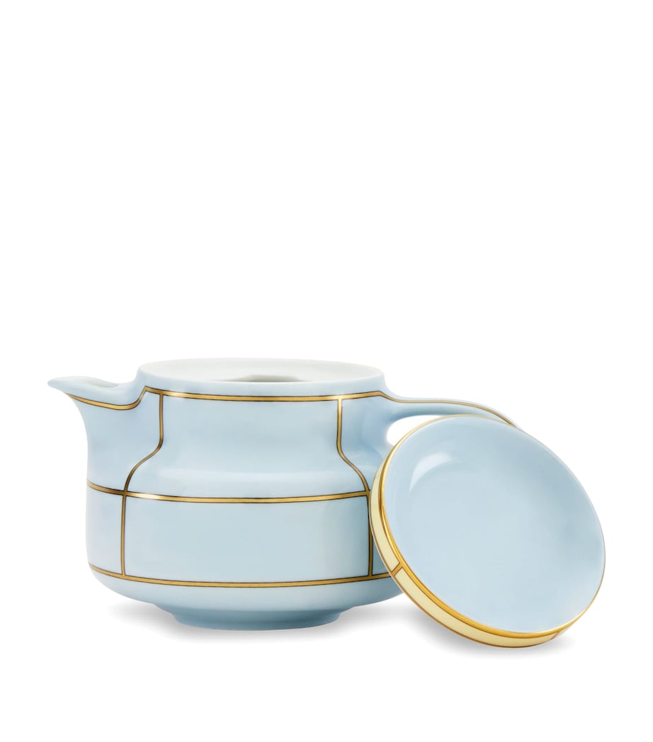 GINORI 1735 Porcelain Colonna Diva Celeste Teapot (770ml) Image 4