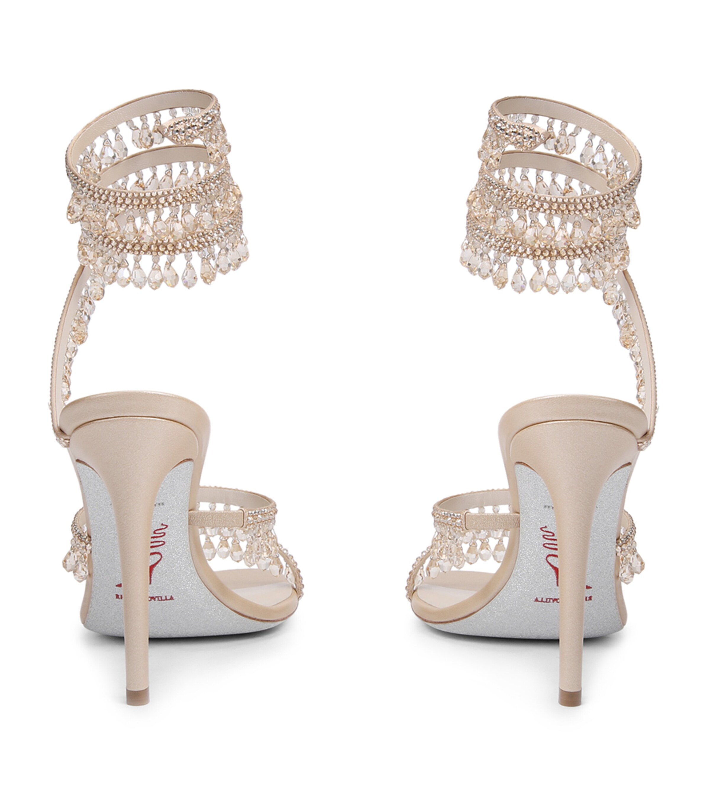 Embellished Chandelier Sandals 105 BLUSH Image 3