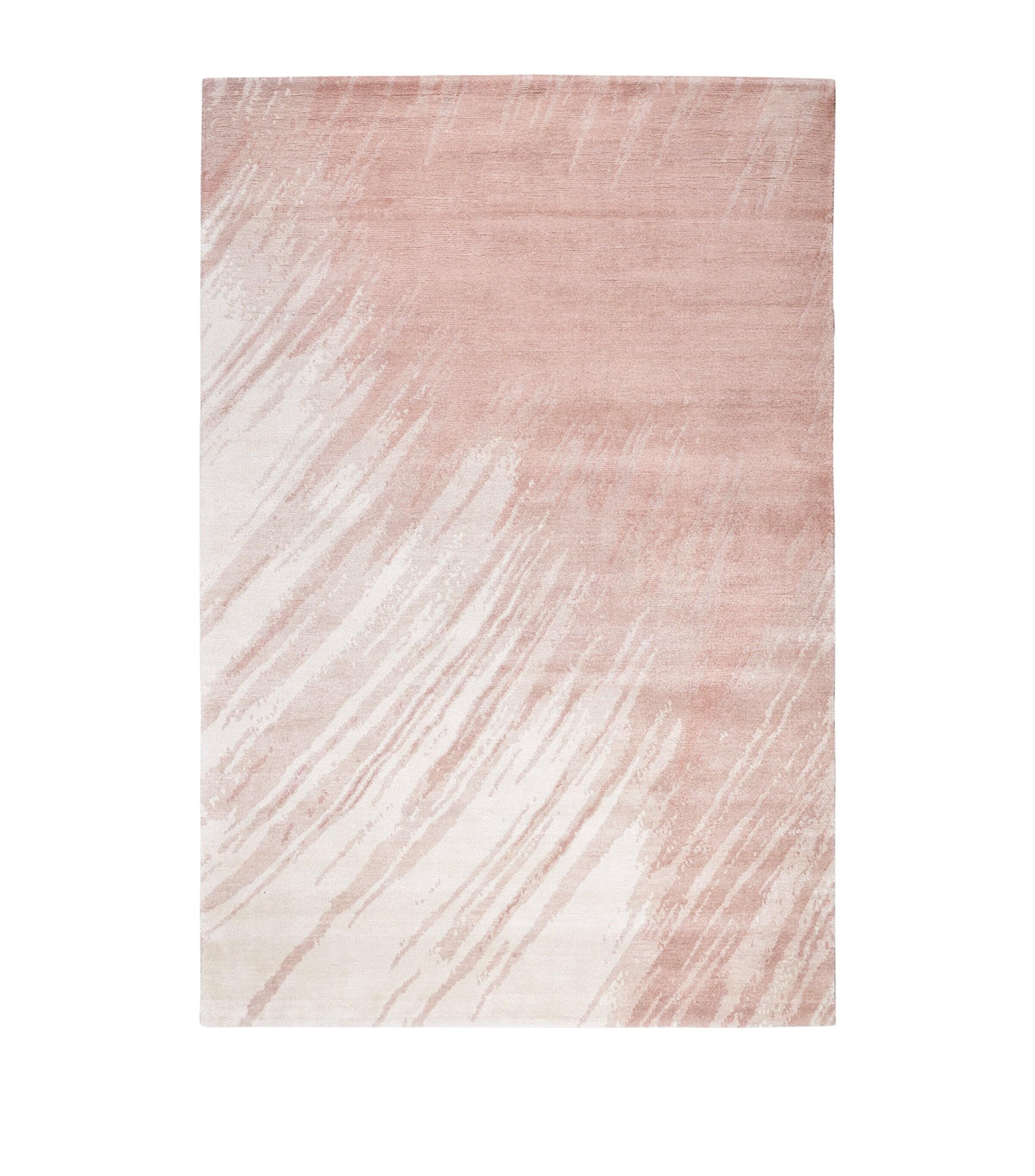 The Rug Company x David Rockwell Wool-Bamboo Silk Splash Salmon Rug (2 ...
