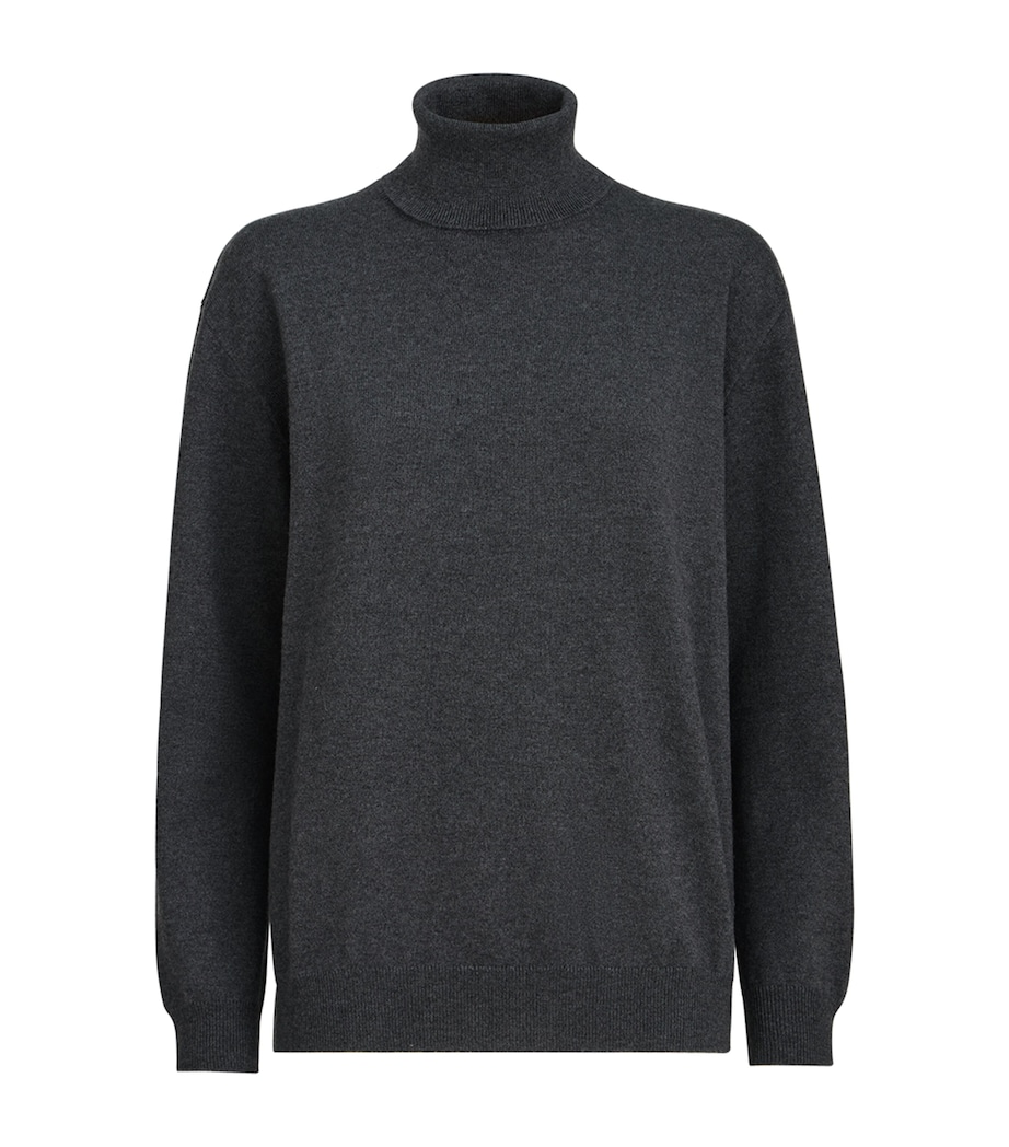 Brunello Cucinelli Womens Cashmere Monili-Trim Rollneck Sweater Image 1