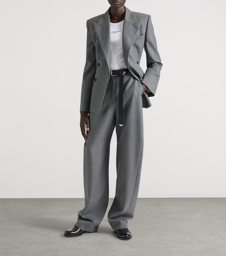 Wool Cocoon Trousers MEDIUM GREY Image 2