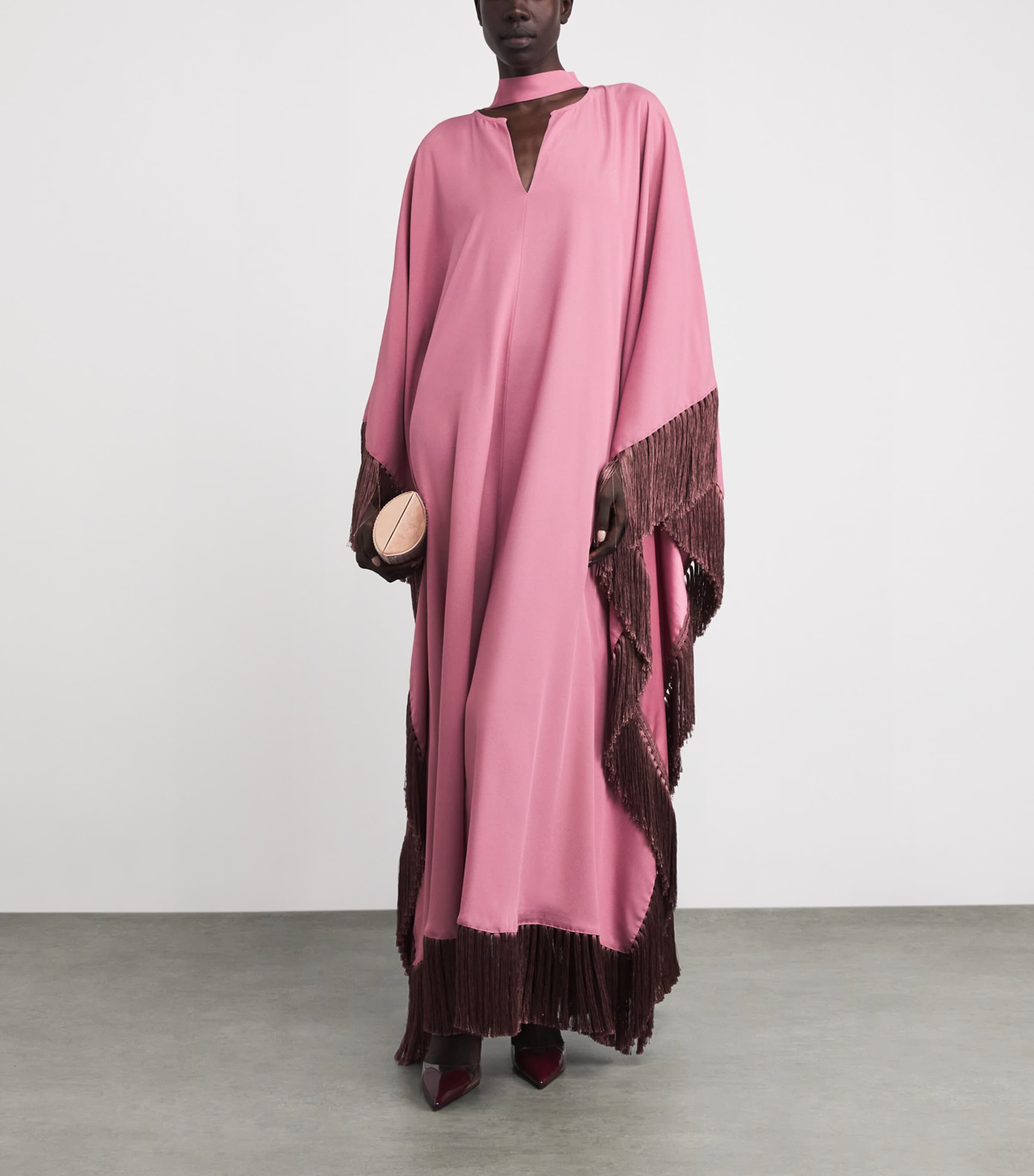 Hammamet Kaftan Maxi Dress ANTIQUE PINK Image 2