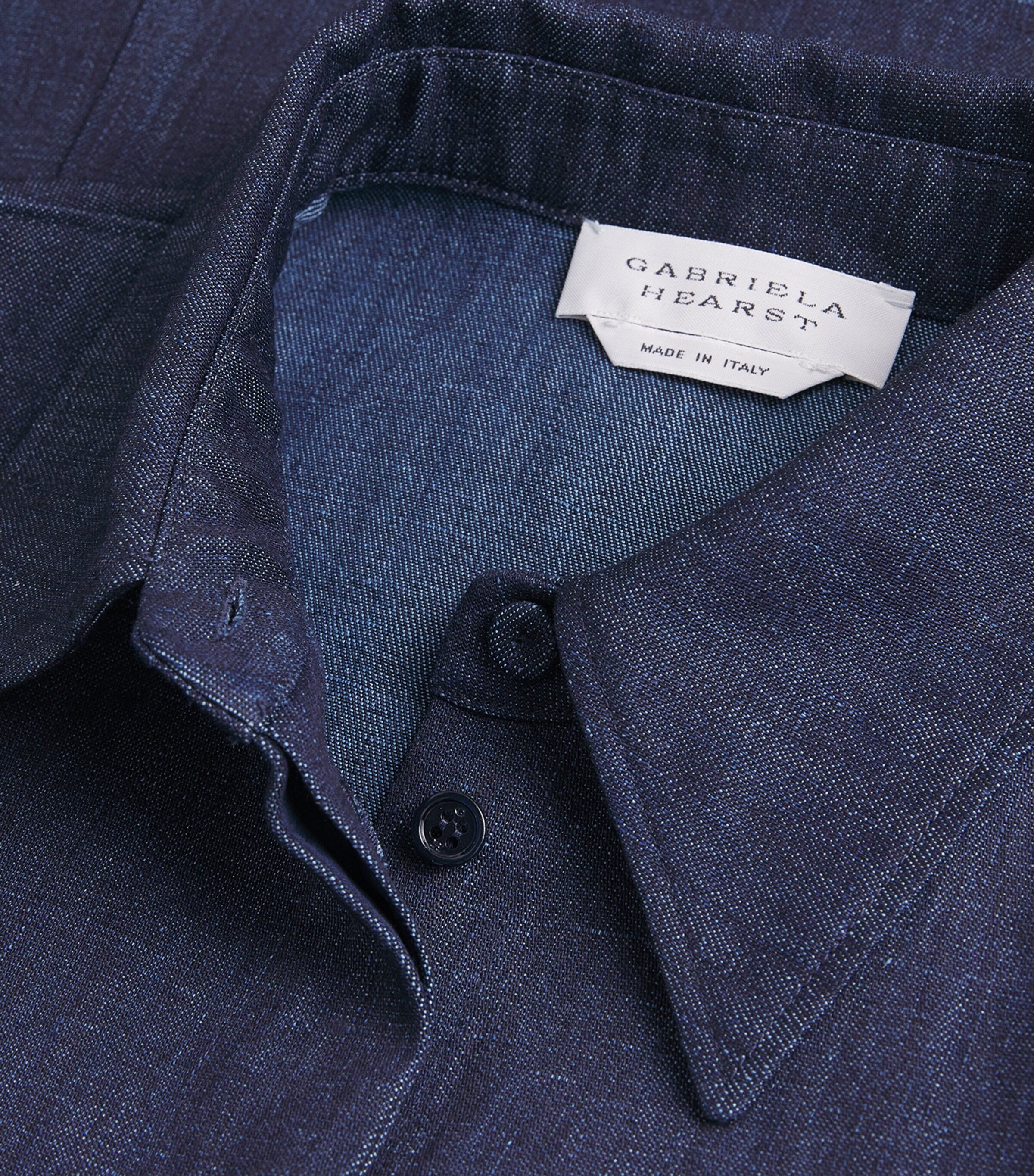 Gabriela Hearst Womens Denim Sansi Shirt Dnm Denim Image 6