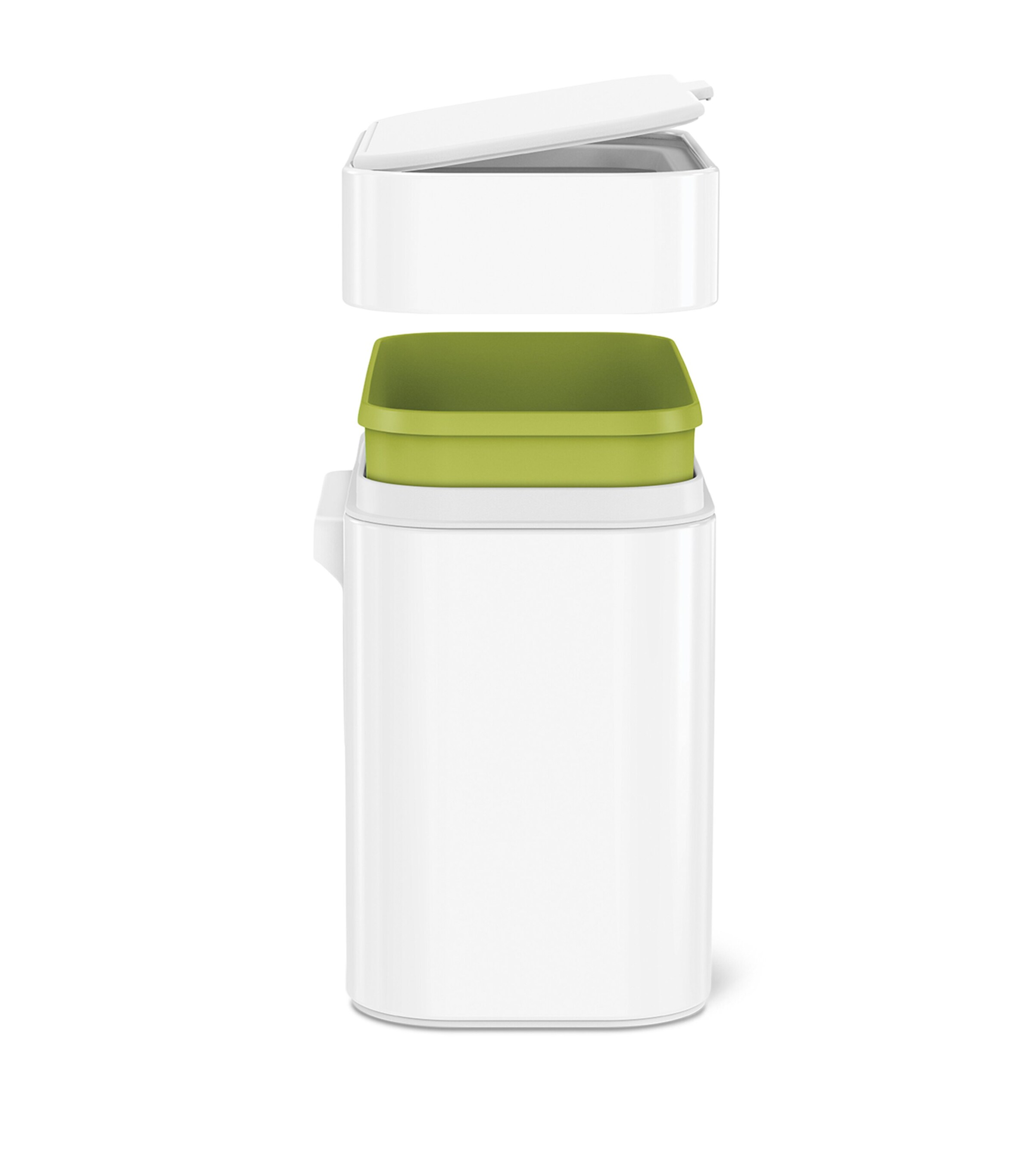 Stainless Steel Compost Caddy (4L) WHITE Image 2