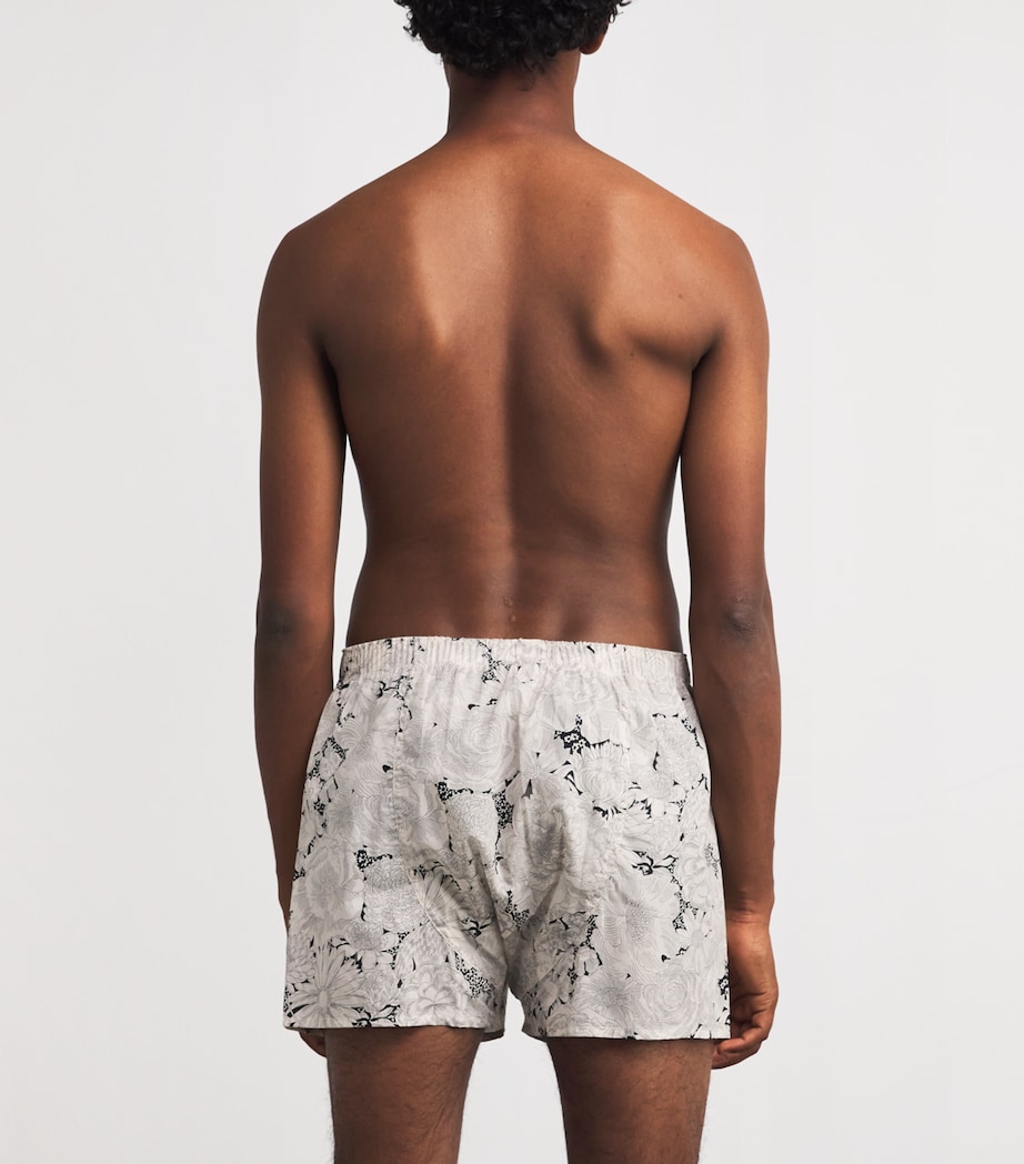 Cotton White Bloom Boxers WHIB-WHITE ENG BLOOM Image 3