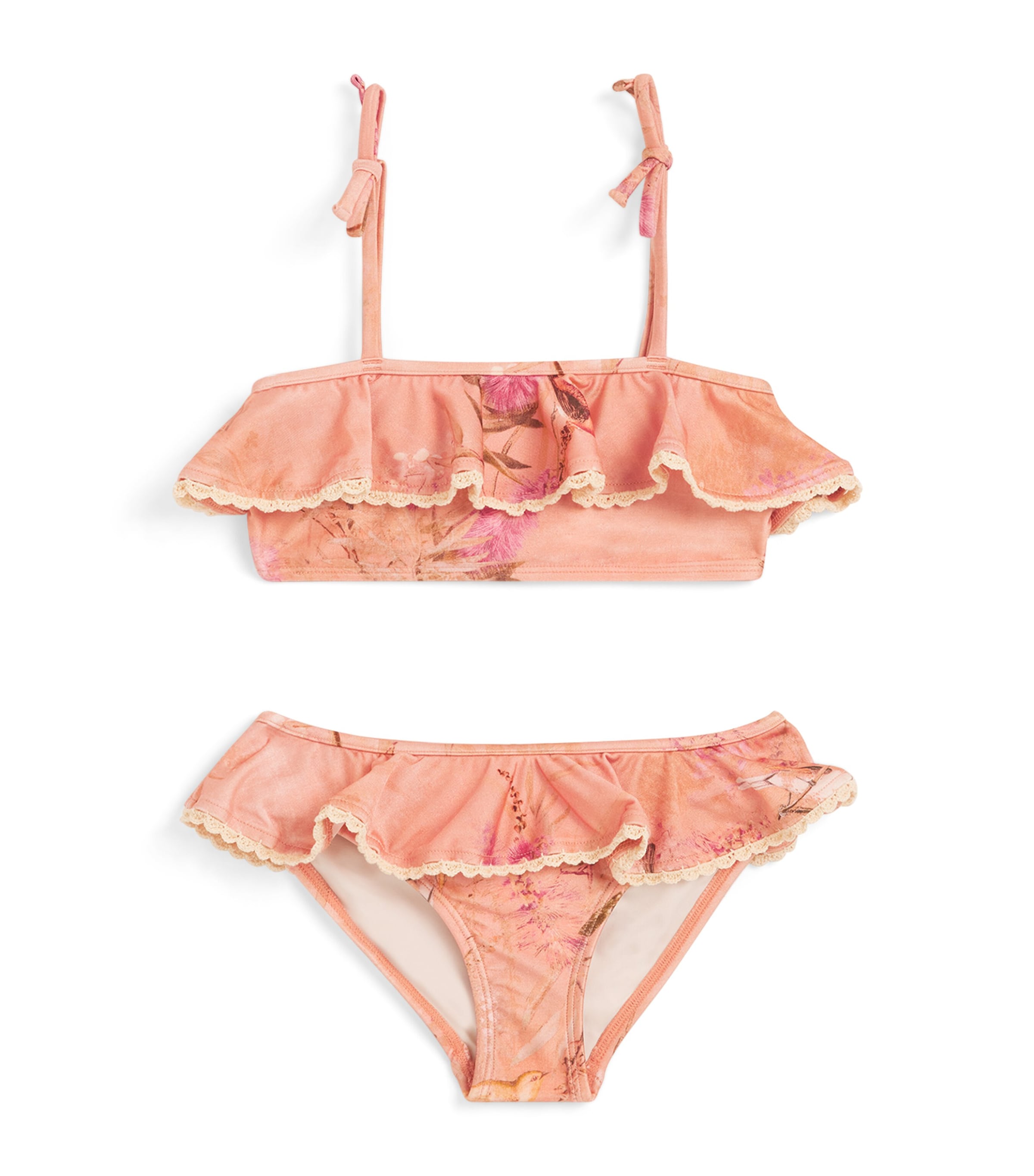 ビキニ Zimmermann 'Cascadian Crochet' bikini Cascadian Crochet Tri Bikini Tea Blue Botanical Floral
