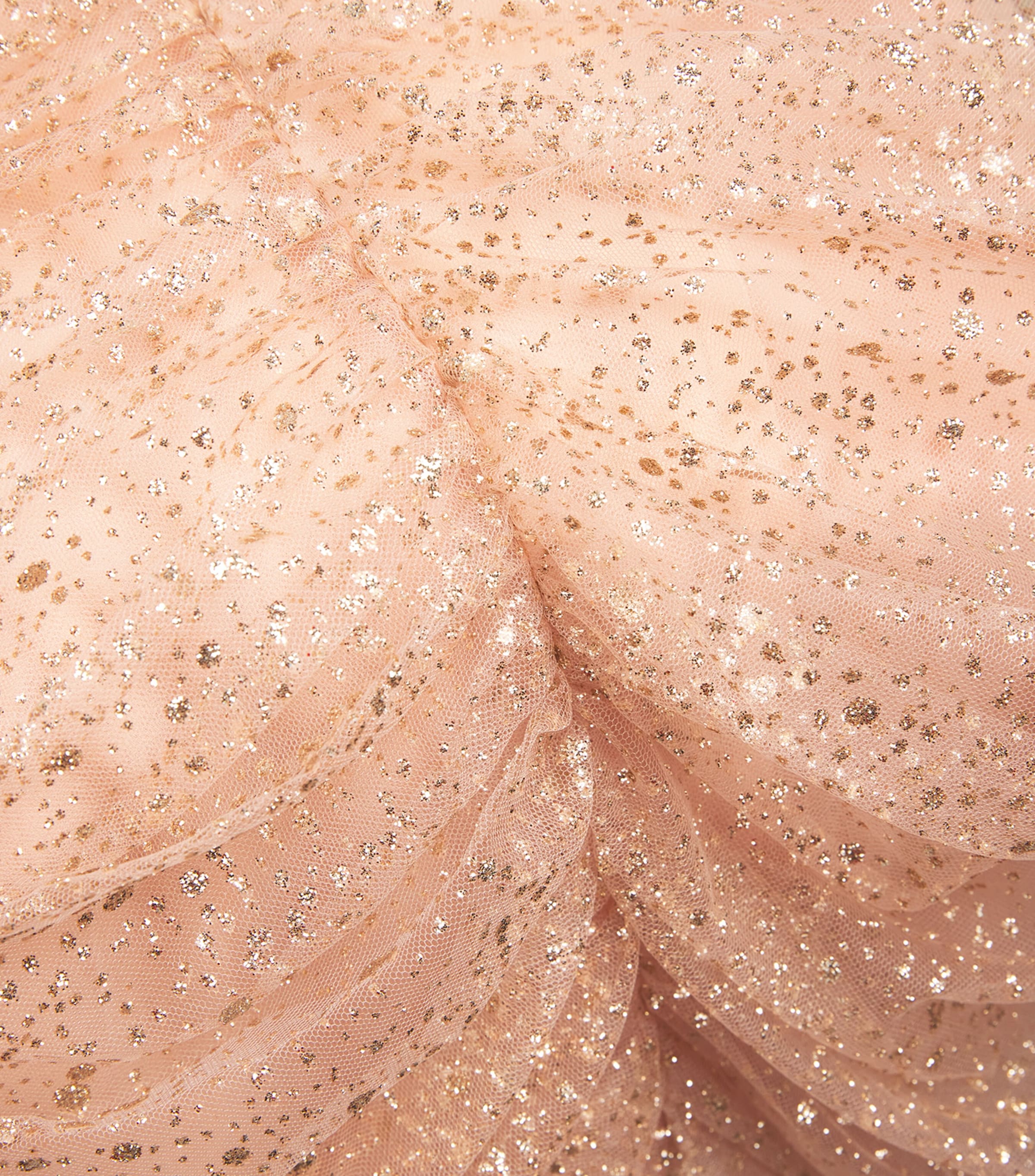 Tulle Draped La Rose Gown PEACH Image 5