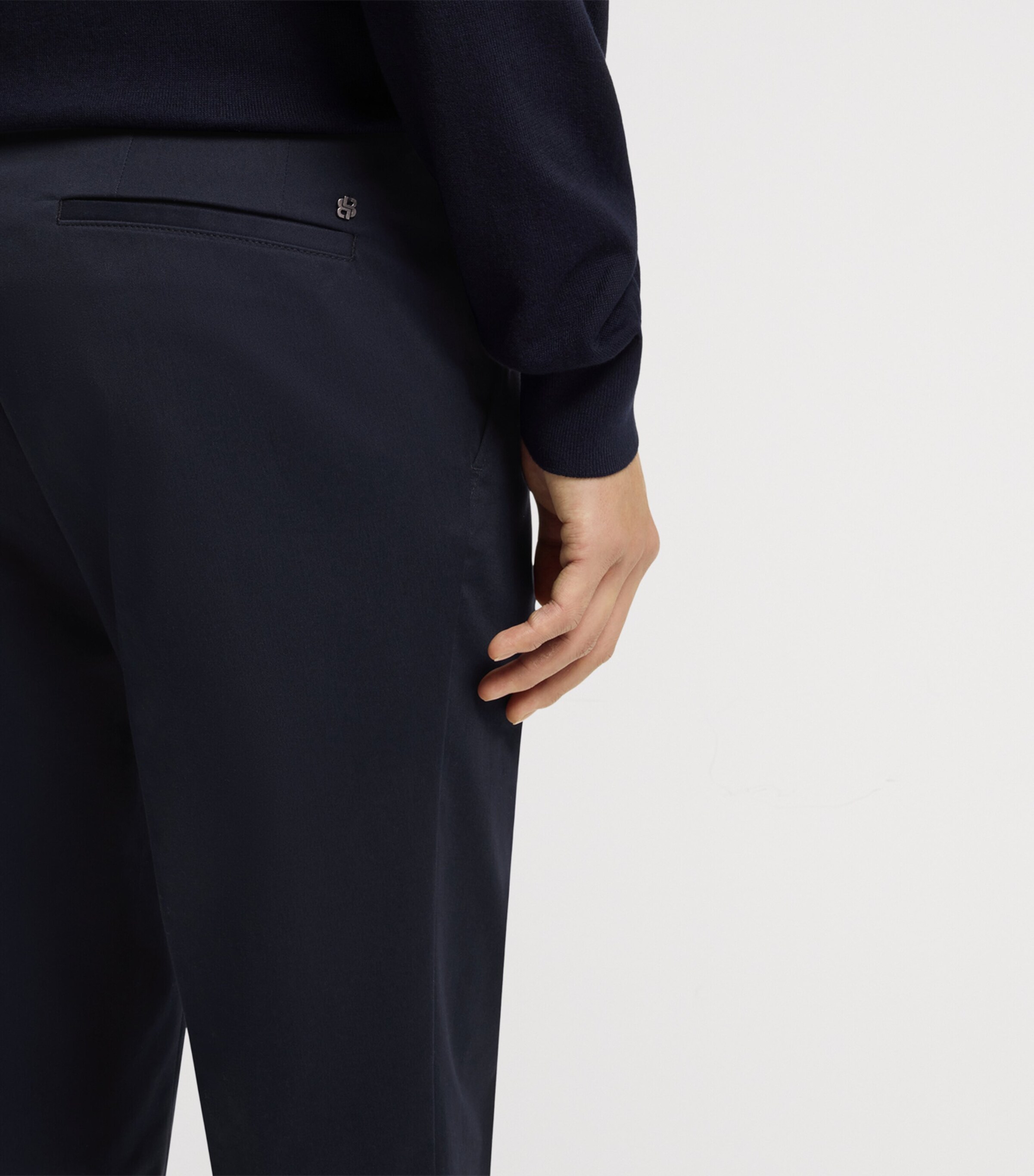 BOSS Mens Stretch-Cotton Slim Fit Trousers Image 6