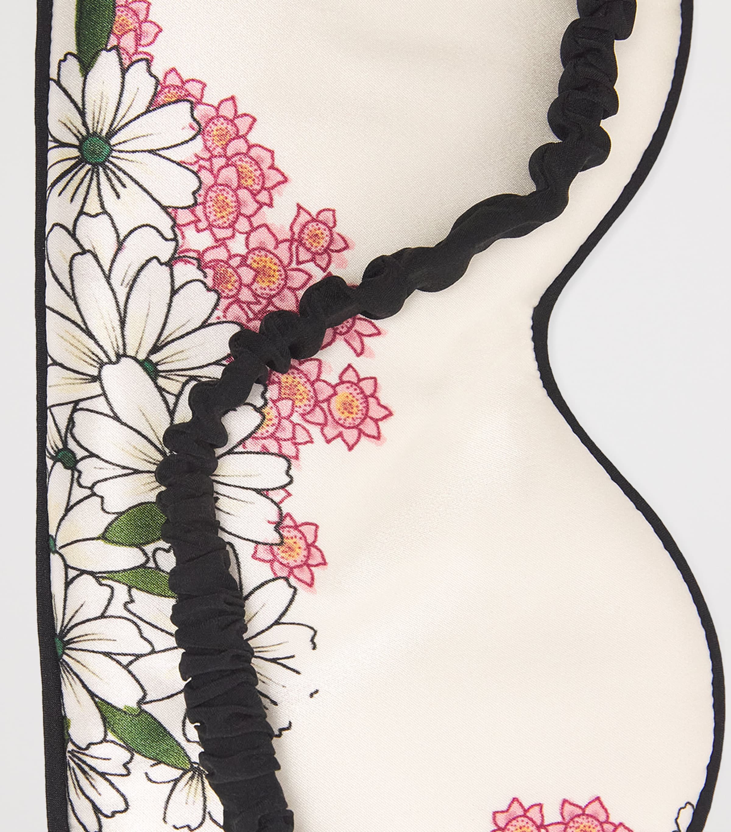 Olivia von Halle Womens Silk Floral Audrey Sleep Mask Ana Image 4
