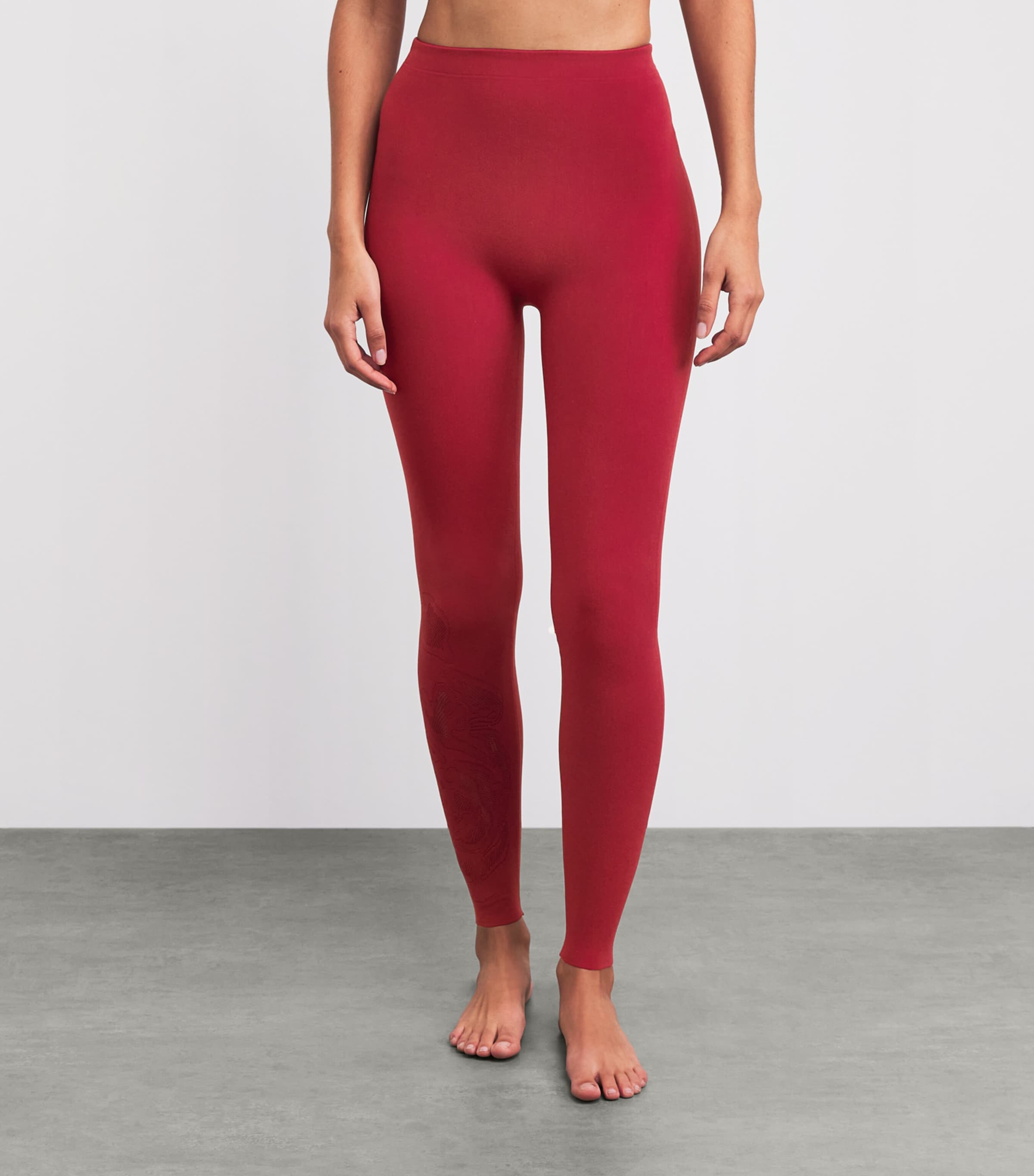 Net-Panel Rose Leggings 3244 CRIMSON Image 4