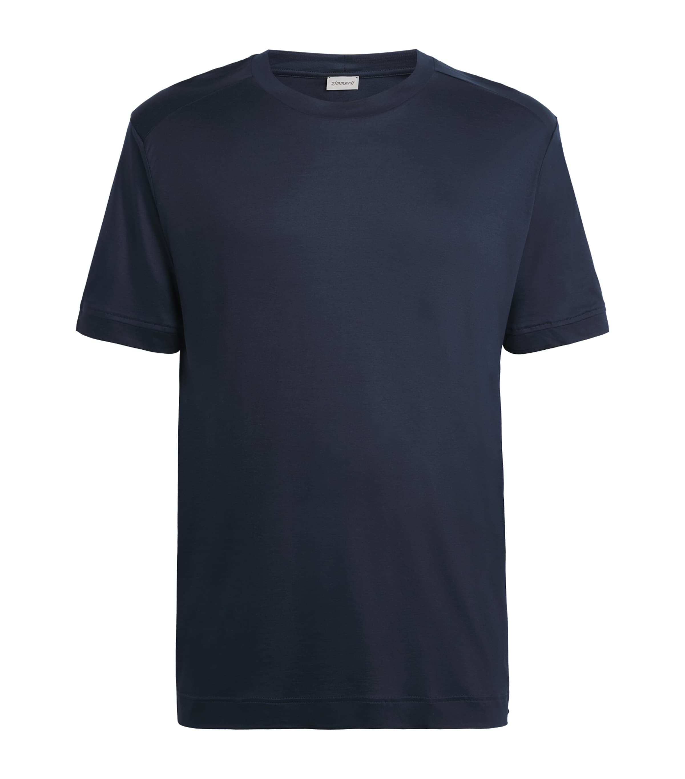 Zimmerli Mens Sustainable Luxury T-Shirt Navy Image 1