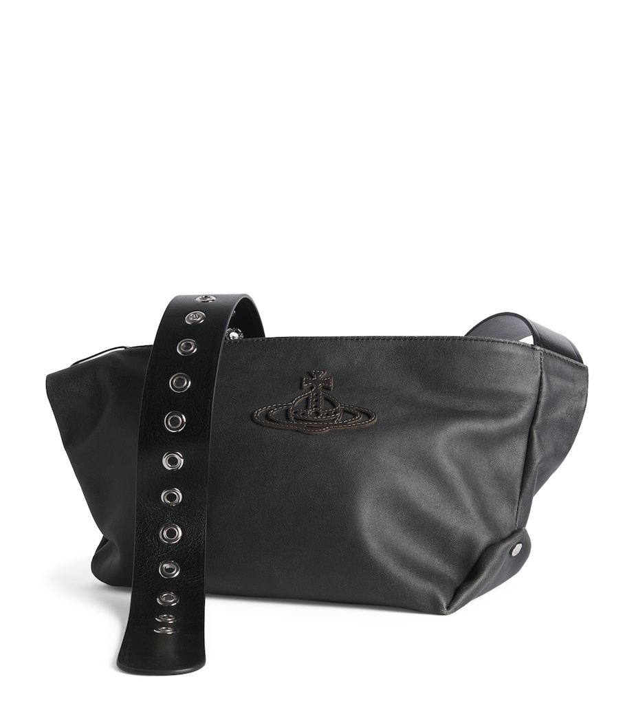 Vivienne Westwood Small Leather Maxime Shoulder Bag Off Black Image 1