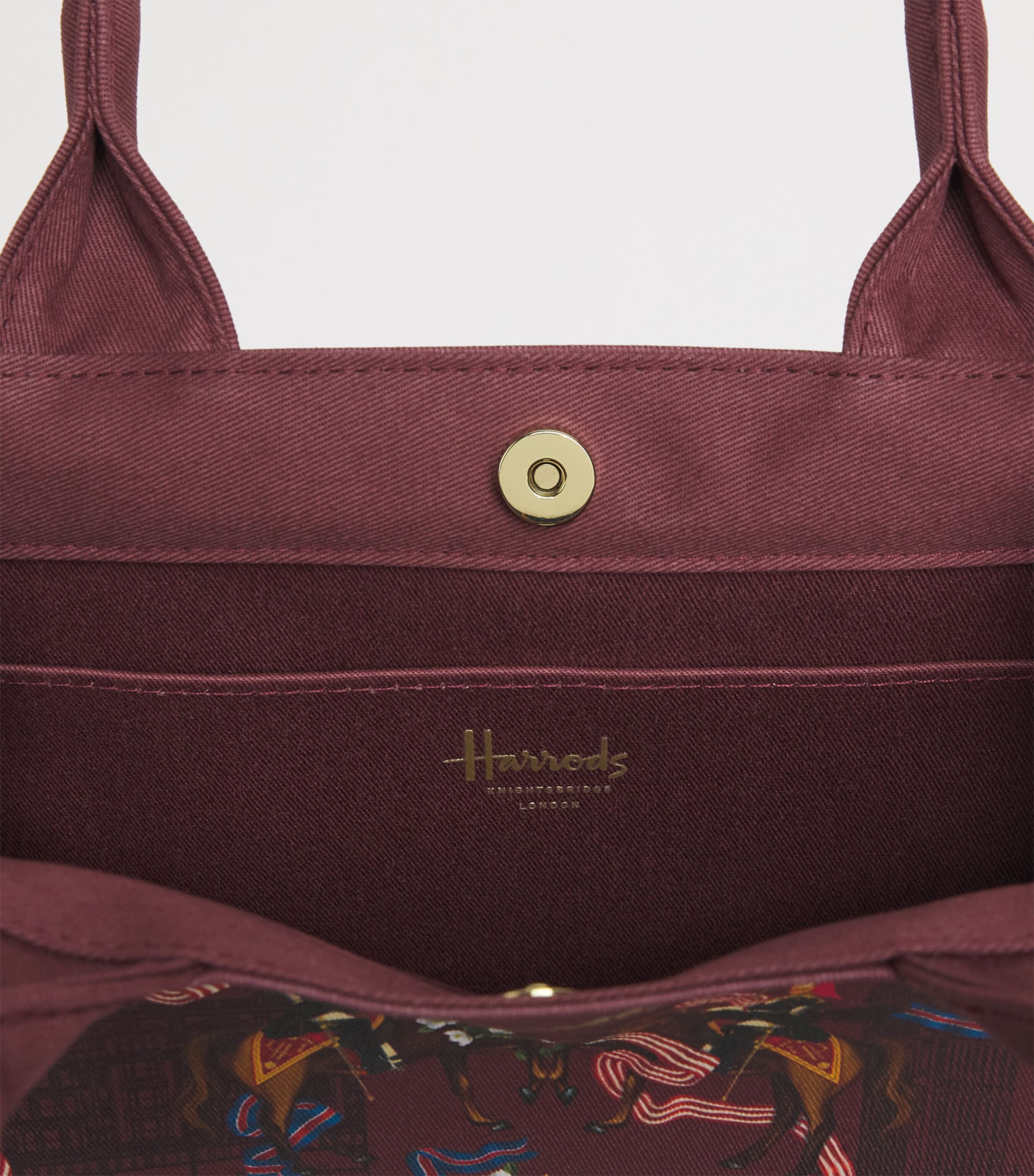 Harrods Small Great British Tote Bag Navy Image 3