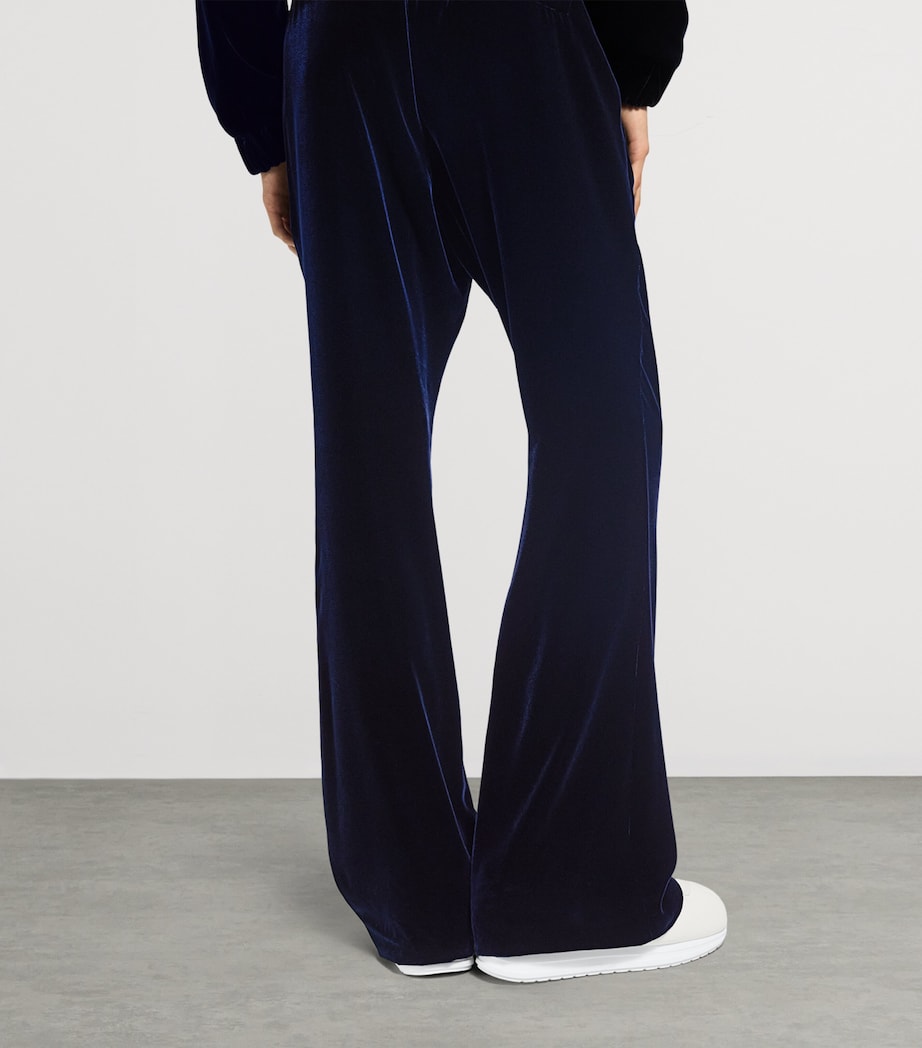 Velvet Track Pants DEEP NAVY BLUE Image 3