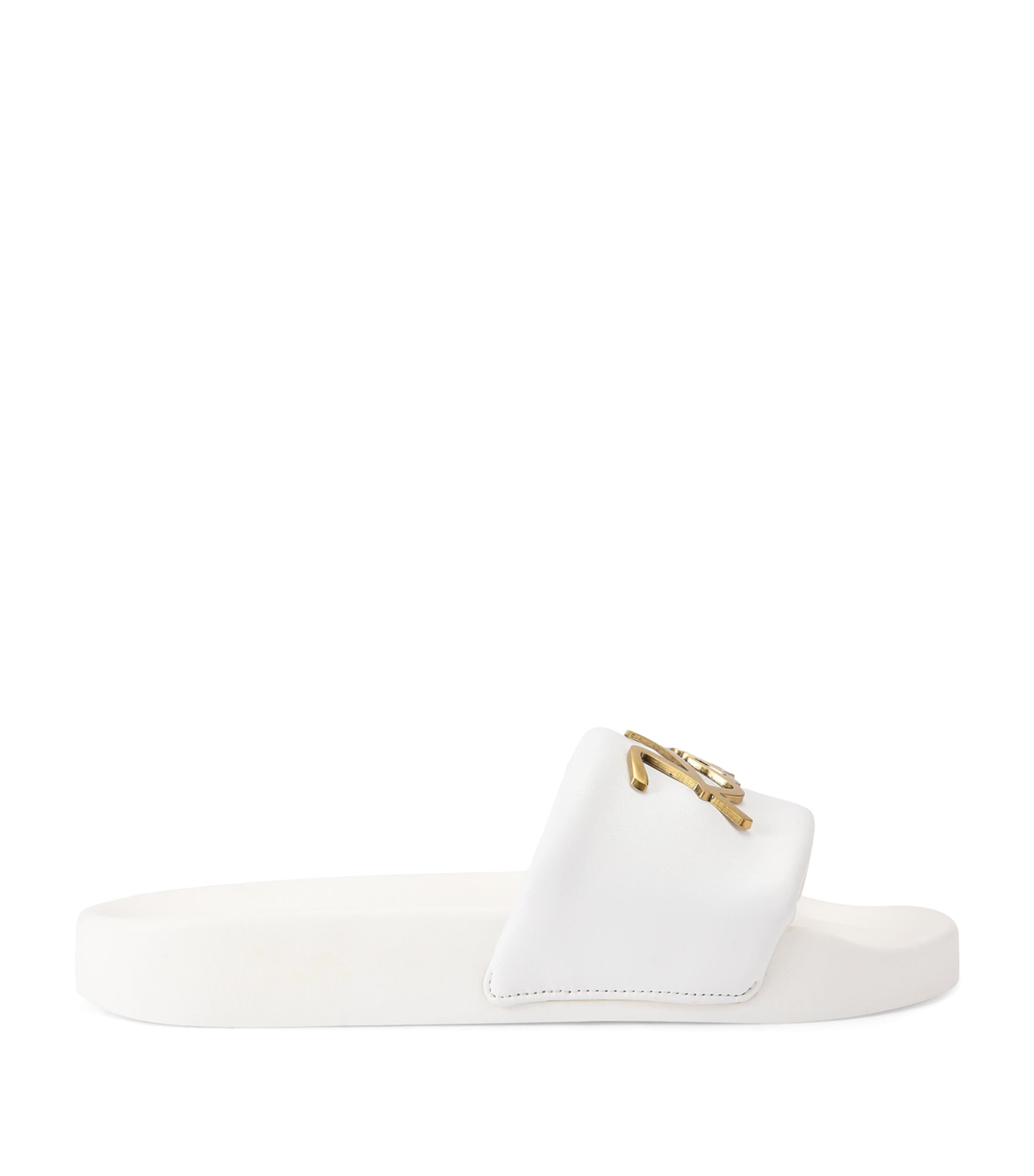 Kurt Geiger London Meena Logo Slides White Image 1