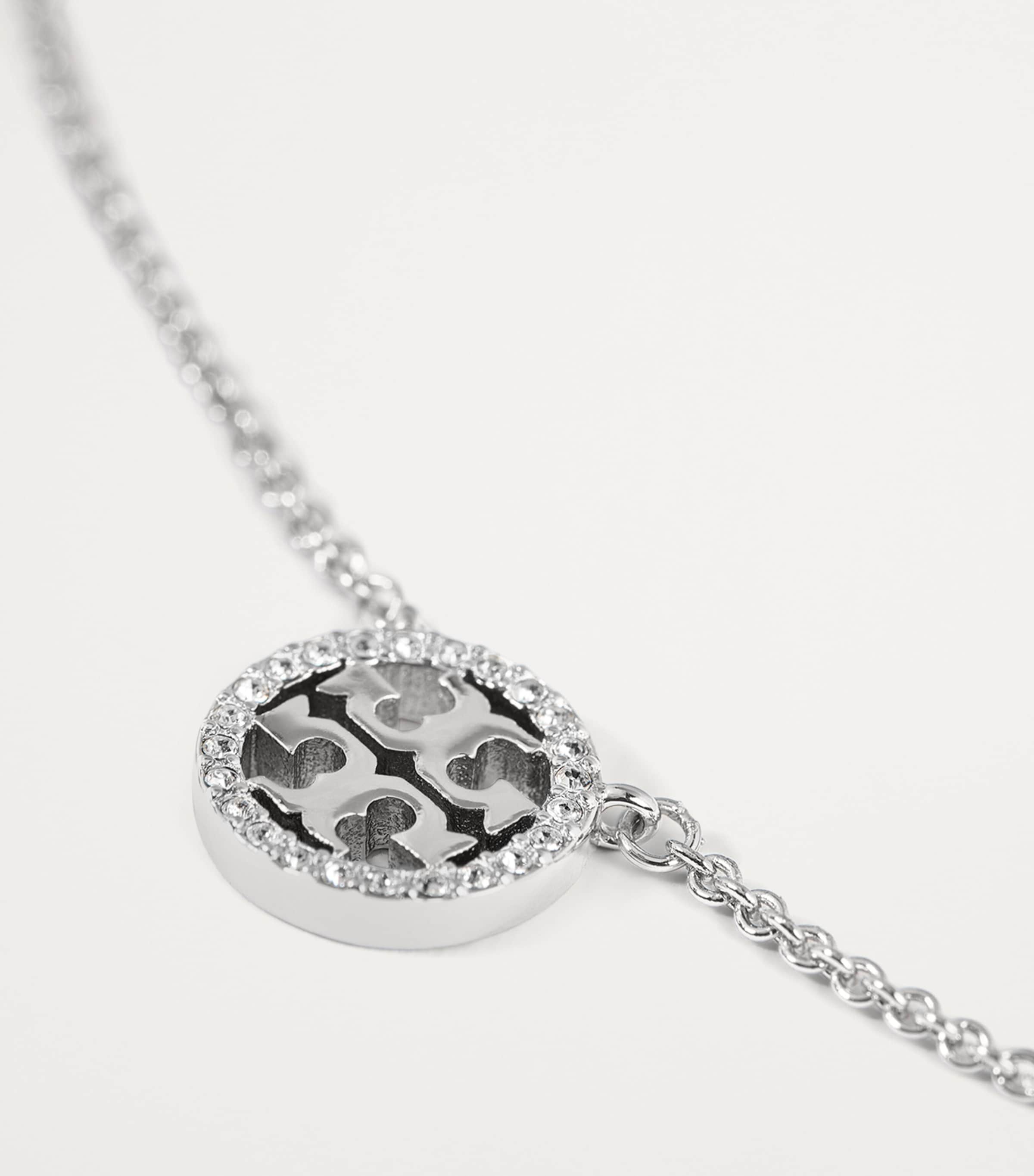Tory Burch Miller Pavé Pendant Necklace | Harrods US