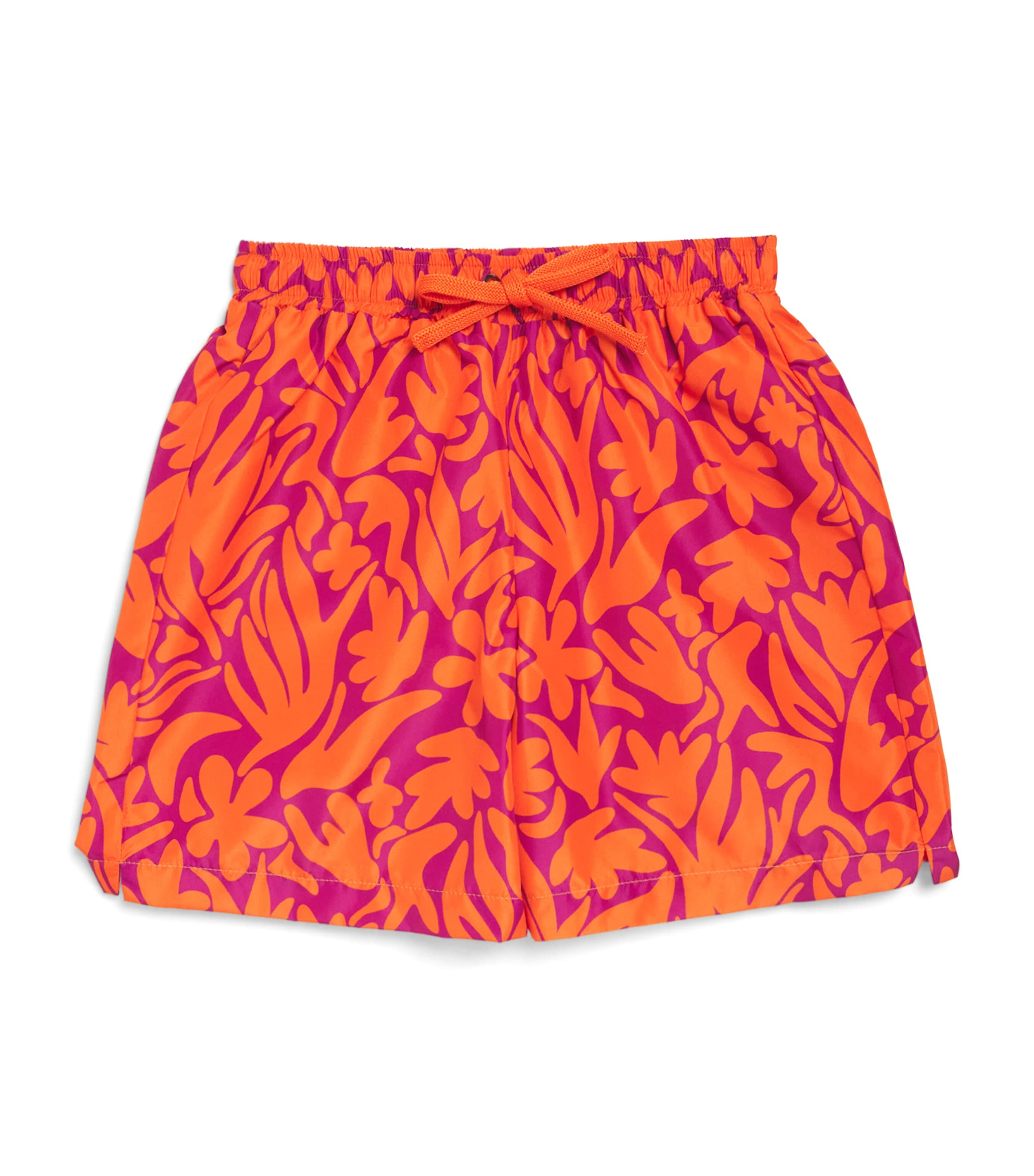 Il Gufo Nature Print Swim Shorts (3-12 Years) Coral Image 1