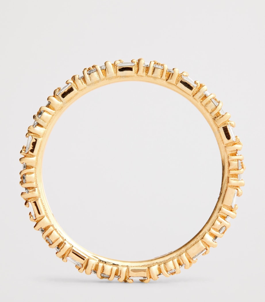 Yellow Gold and Diamond Tech Ring Jackets (Size 8.5) 18K YG/WD Image 3