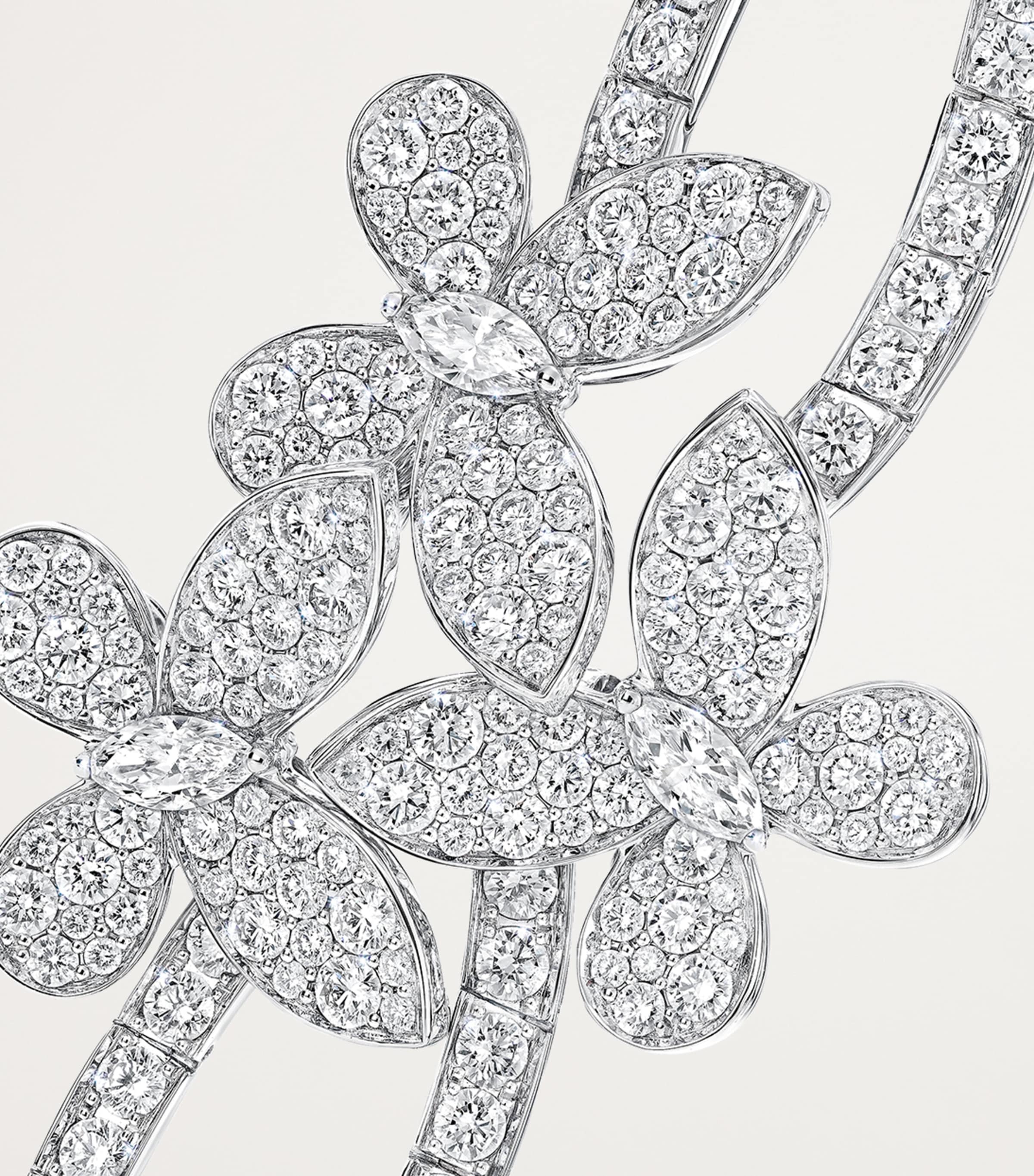 Graff White Gold and Diamond Butterfly Bracelet White Gold Image 3