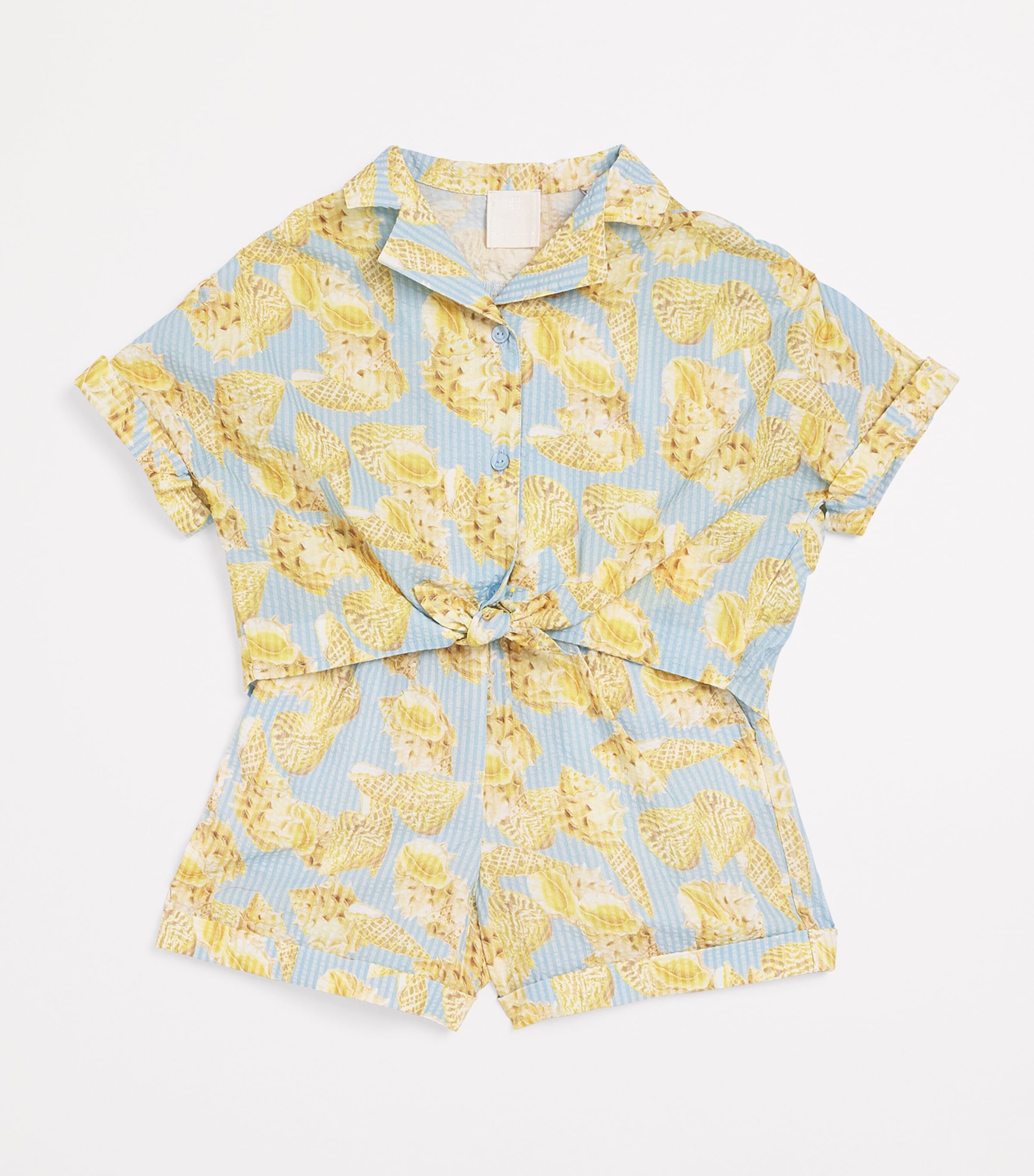 Givenchy Kids Seashell Print Shirt and Shorts Set (4-12+ Years) Unique Image 3