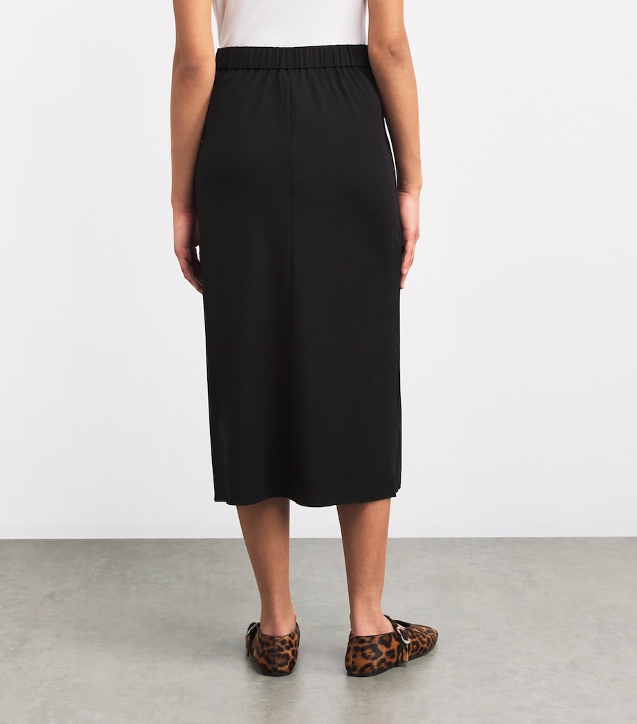 Weekend Max Mara Womens Jersey Midi Skirt Black Image 4