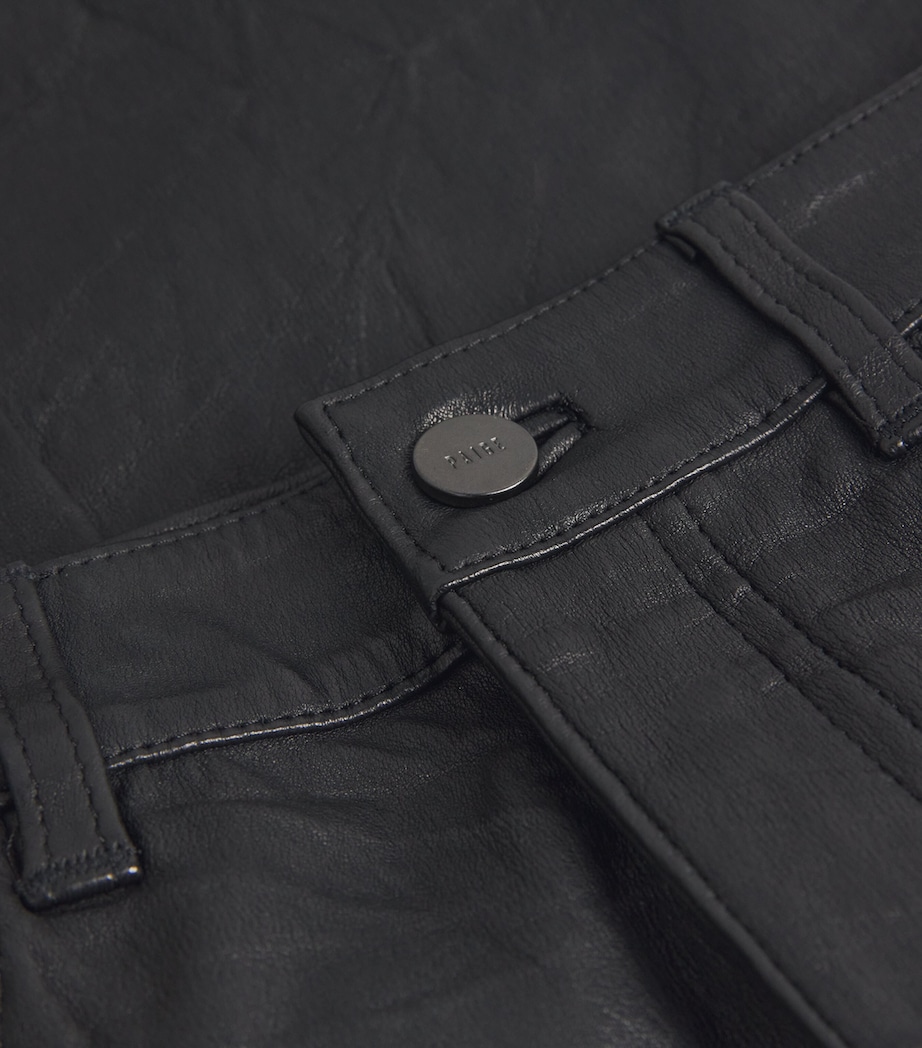 Leather High-Rise Cindy Trousers BLACK Image 11