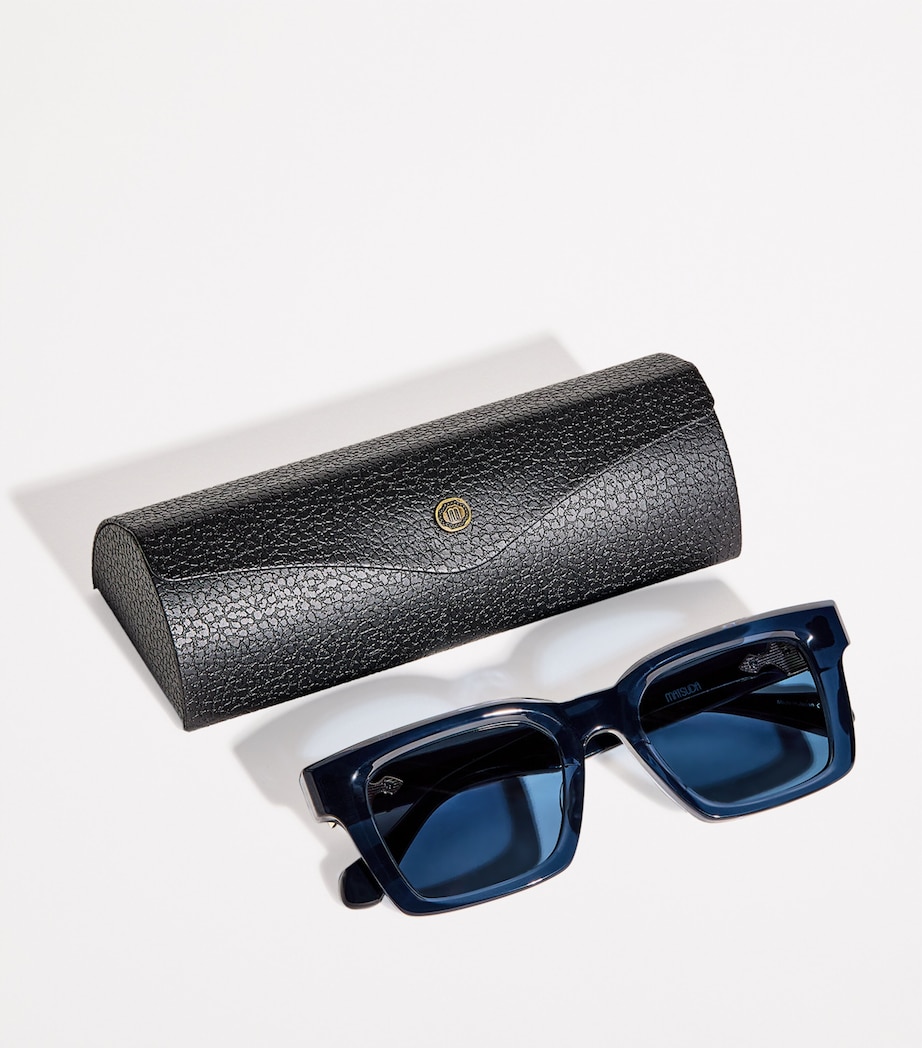 Acetate Rectangular M1103 Sunglasses M1033 BRUSHED GOLD Image 4