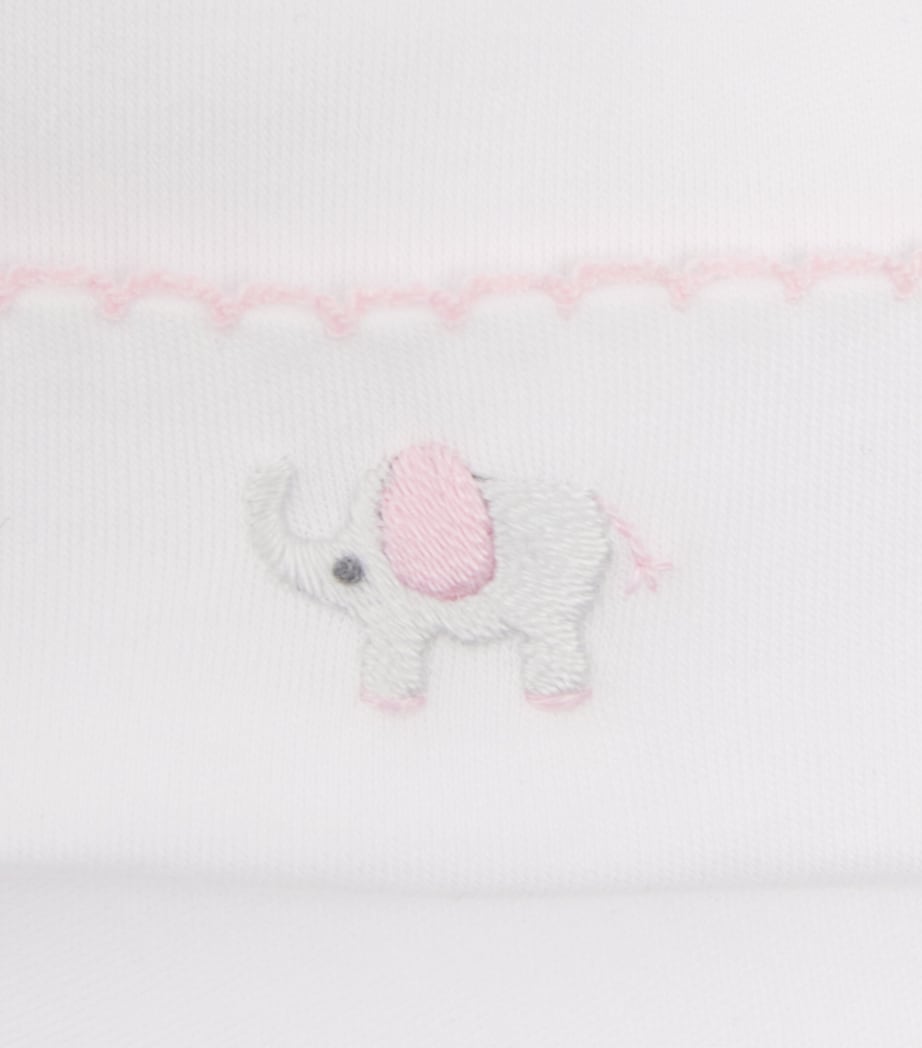 Kissy Kissy Pima Cotton Elephant Hat White/pink Image 2