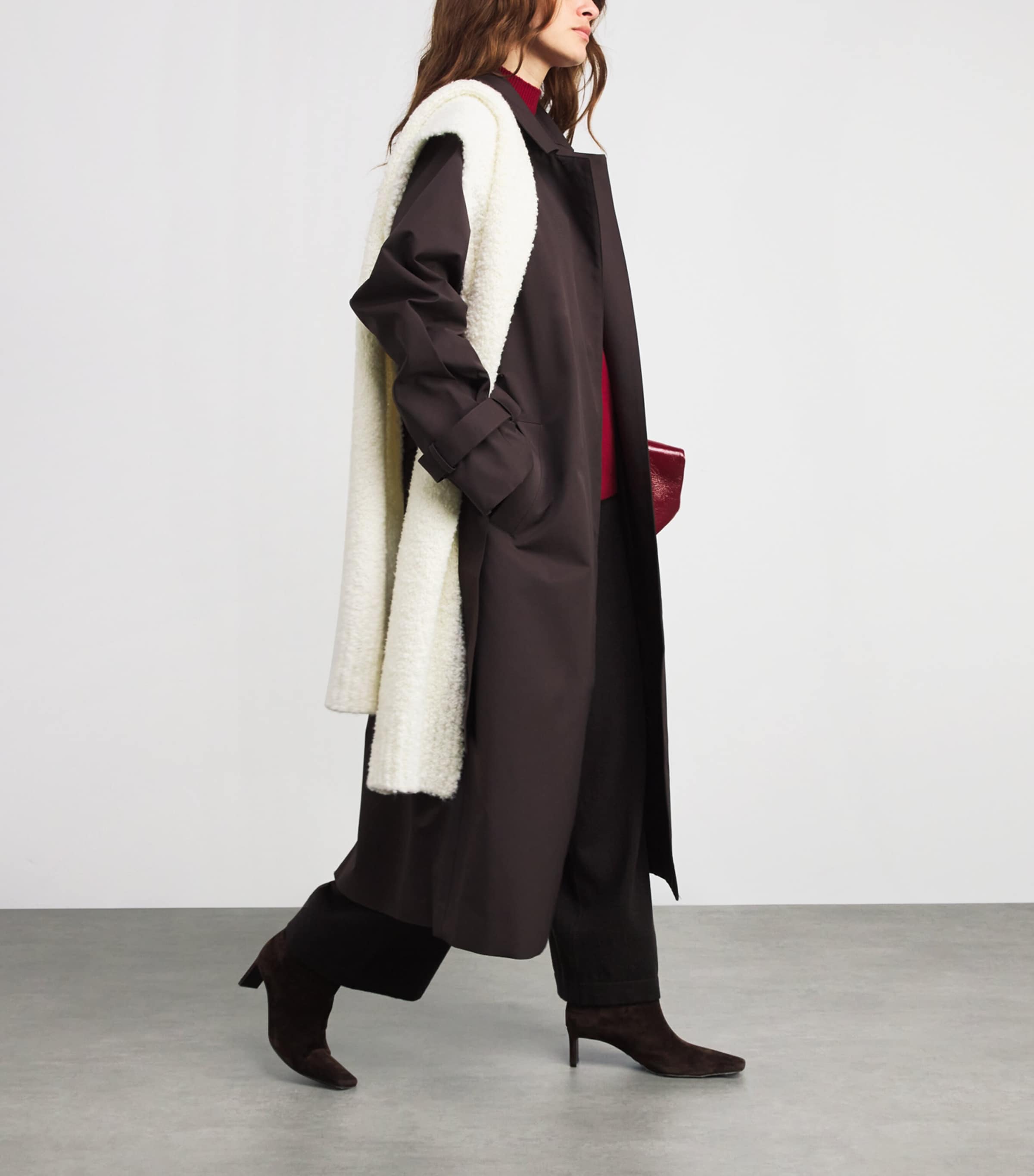 Bouclé Scarf 2060 WOOLWHITE Image 3