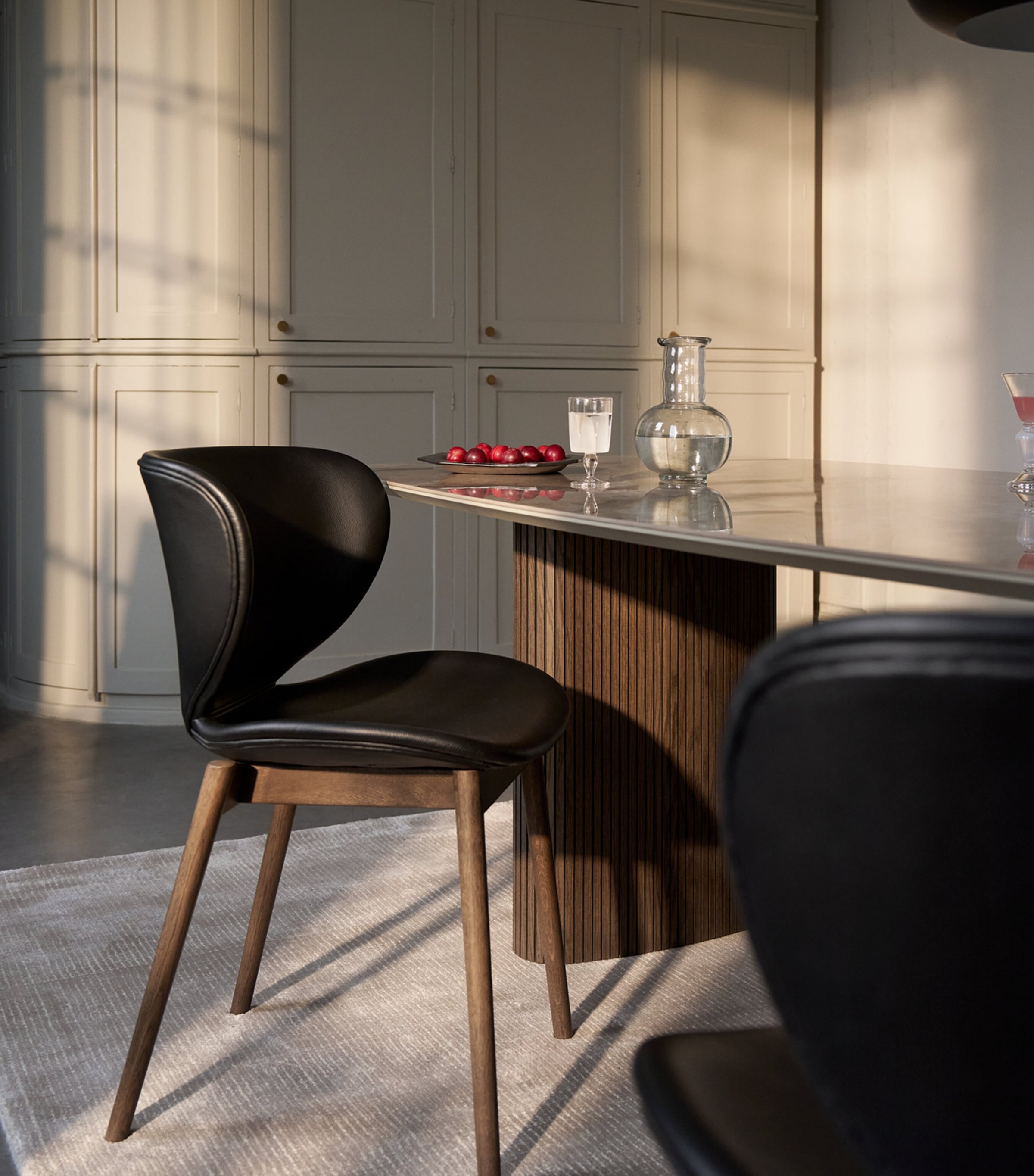 BoConcept Leather Hamilton Dining Chair Black Image 4