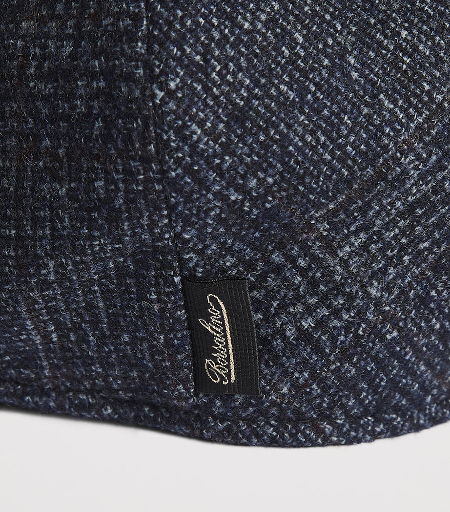 Wool-Blend Parigi Duckbill Flat Cap PRINCIPE 254B Image 4
