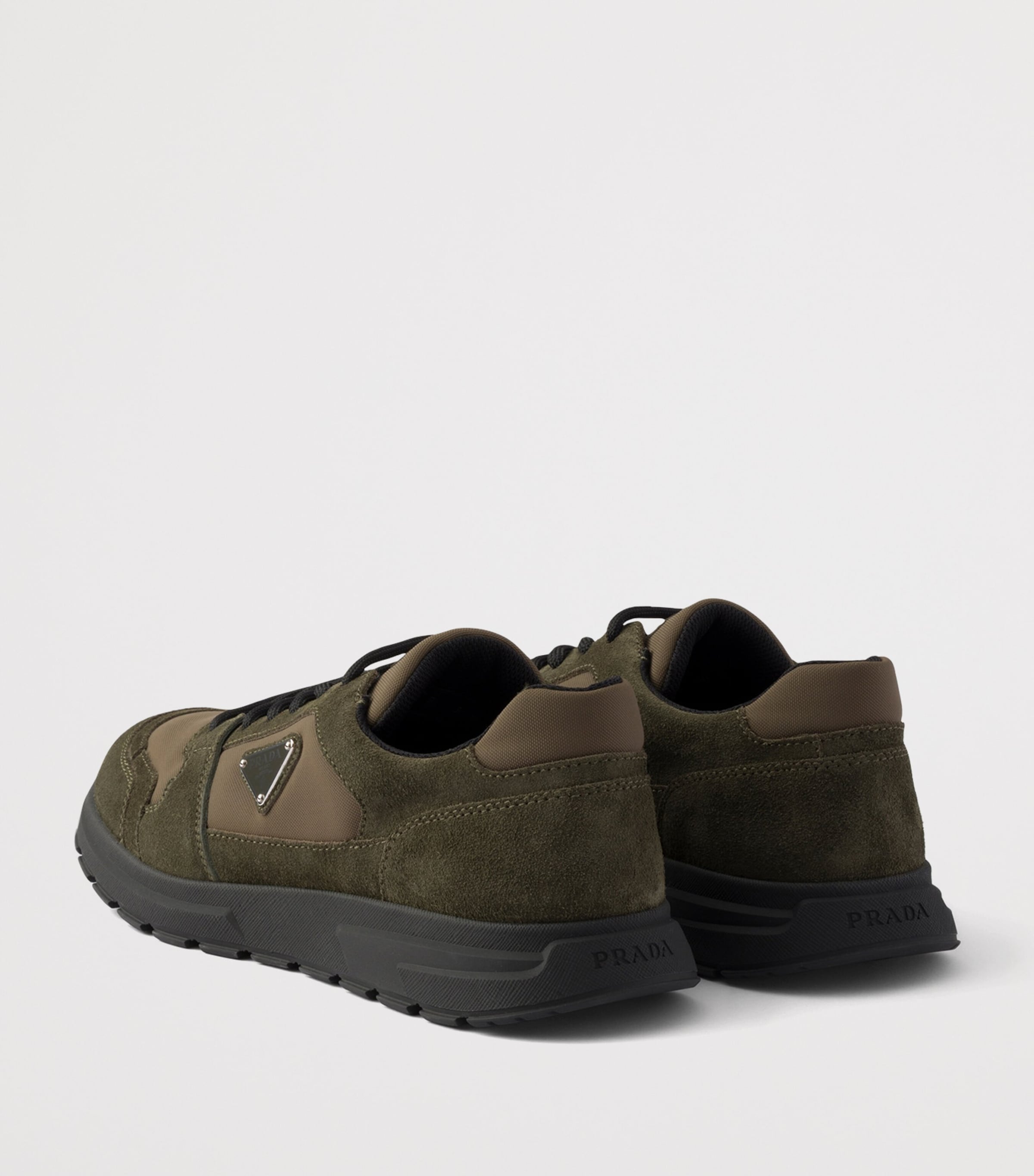 Prada Re-Nylon and Suede Prax 2.0 Sneakers Green Image 4