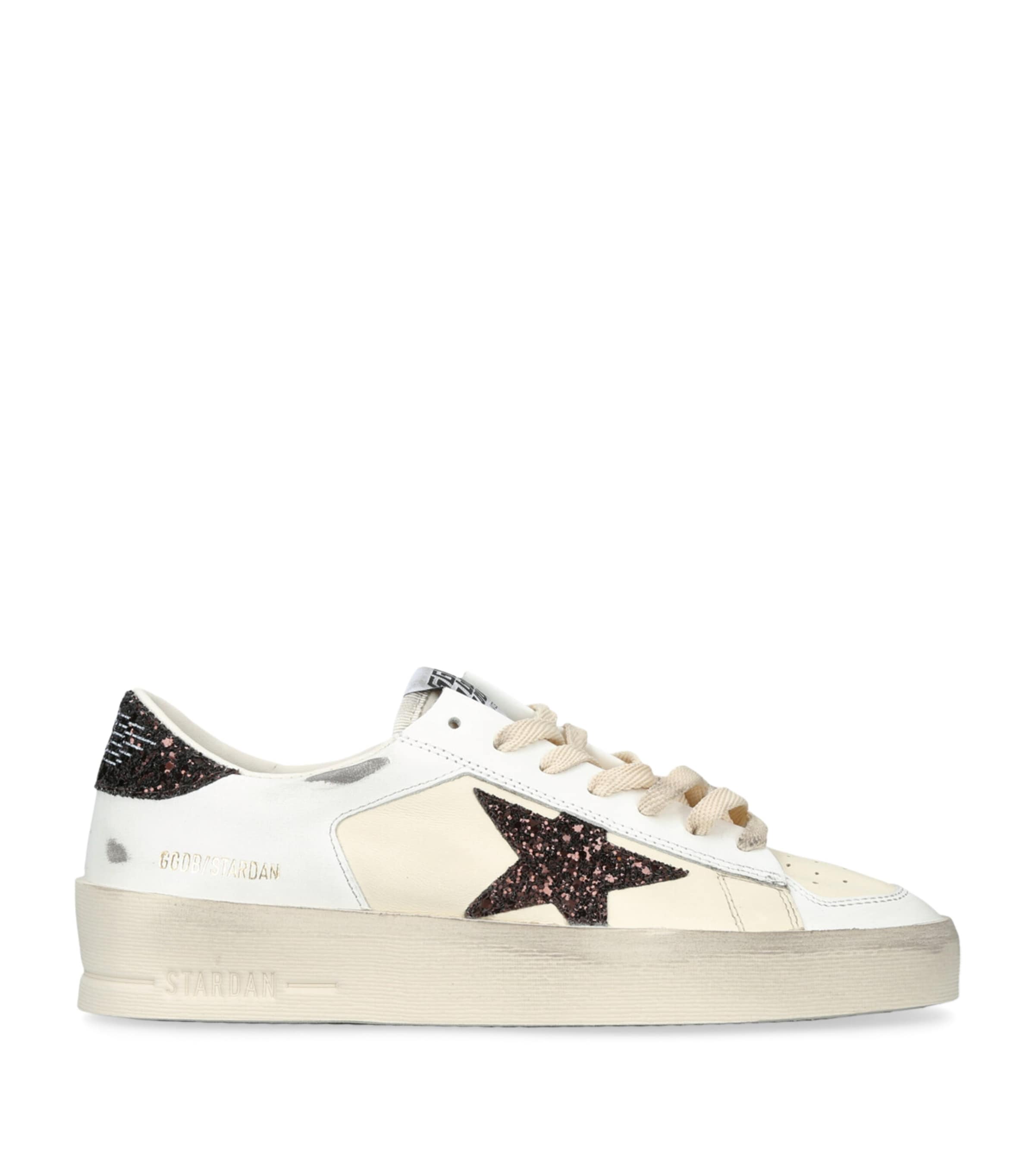 Golden Goose Leather Stardan Sneakers White/oth Image 1