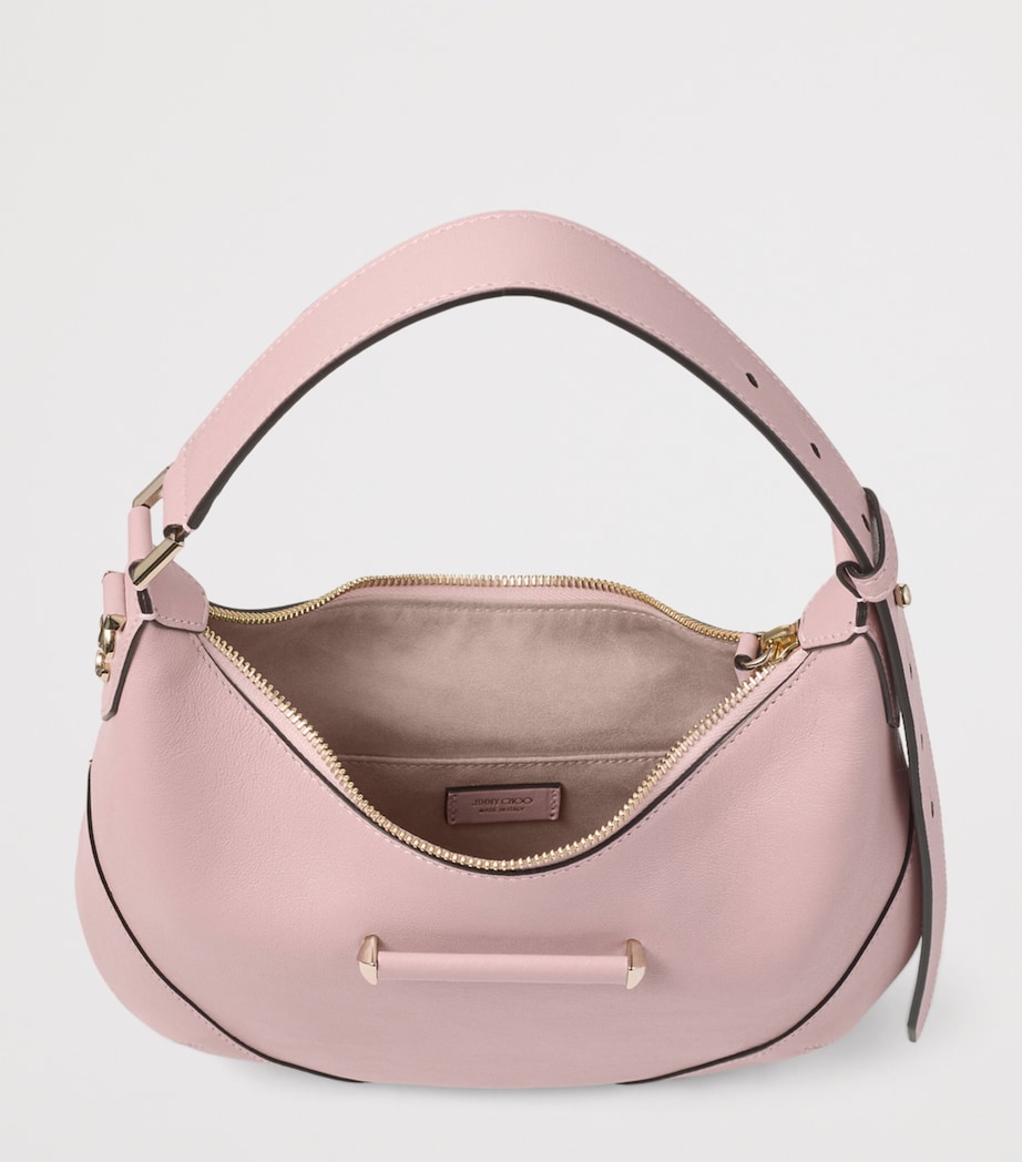 Small Bar Leather Shoulder Bag ROSE/SHINY GOLD Image 4