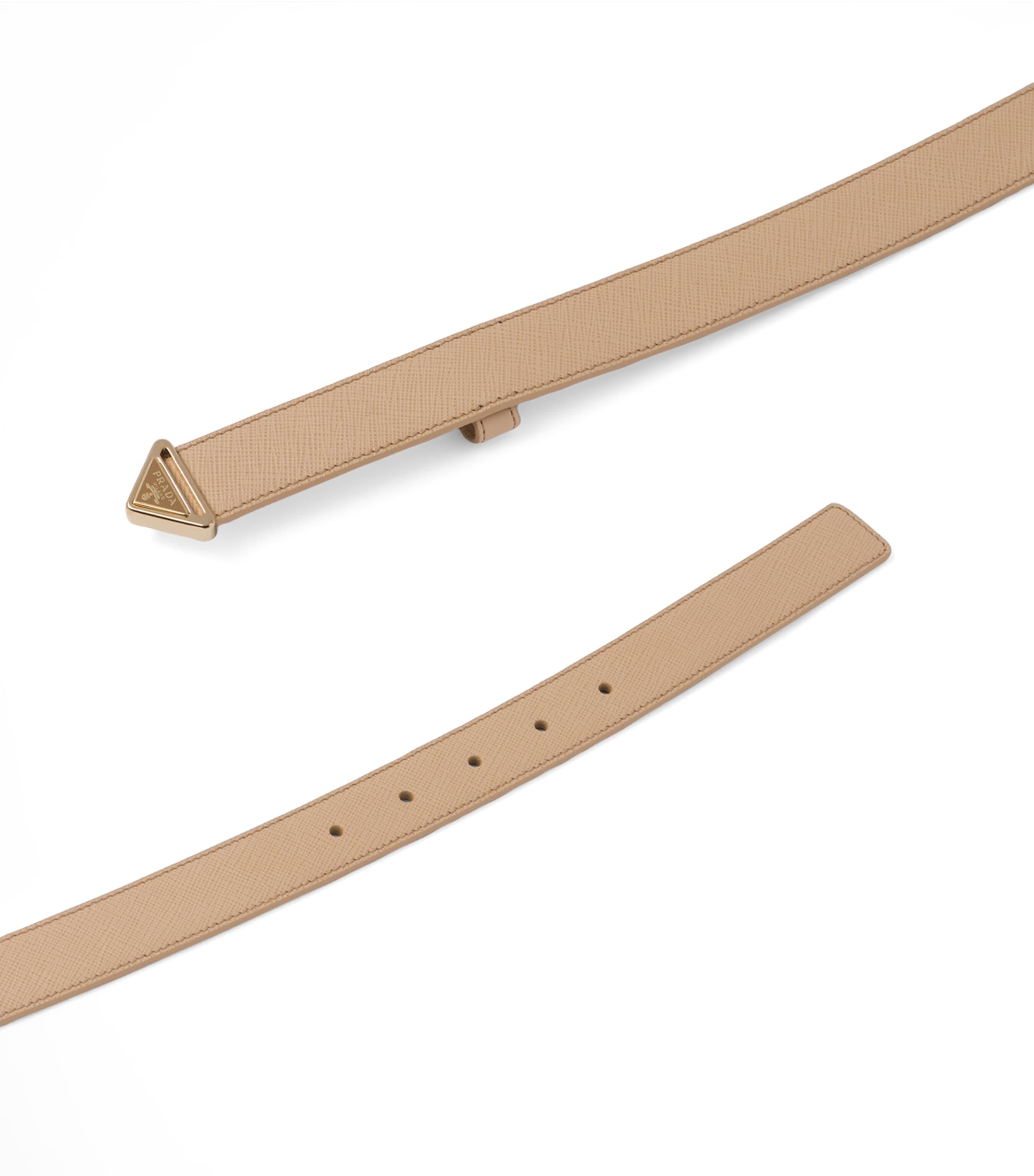 Saffiano Leather Triangle Belt F0036 Image 2