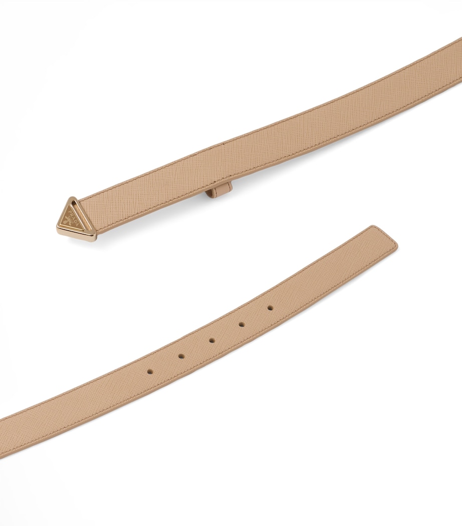 Saffiano Leather Triangle Belt F0036 Image 2