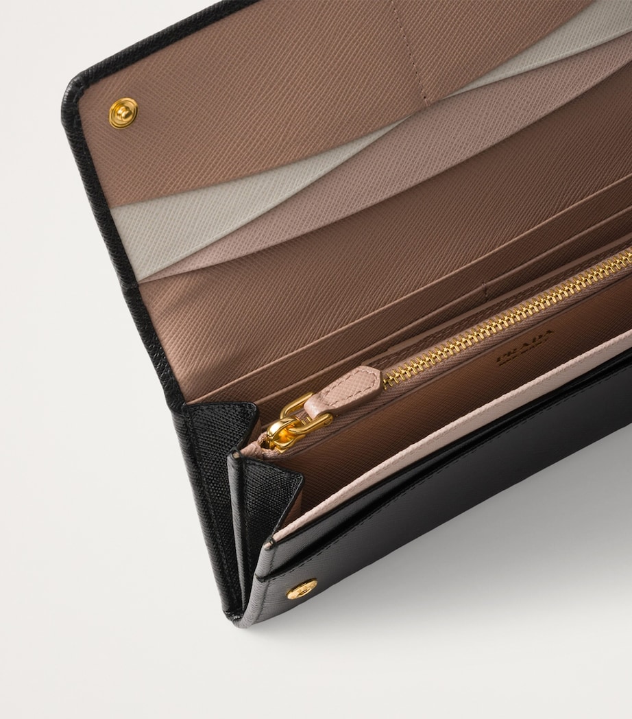 Large Saffiano Leather Wallet F0G28 Image 4