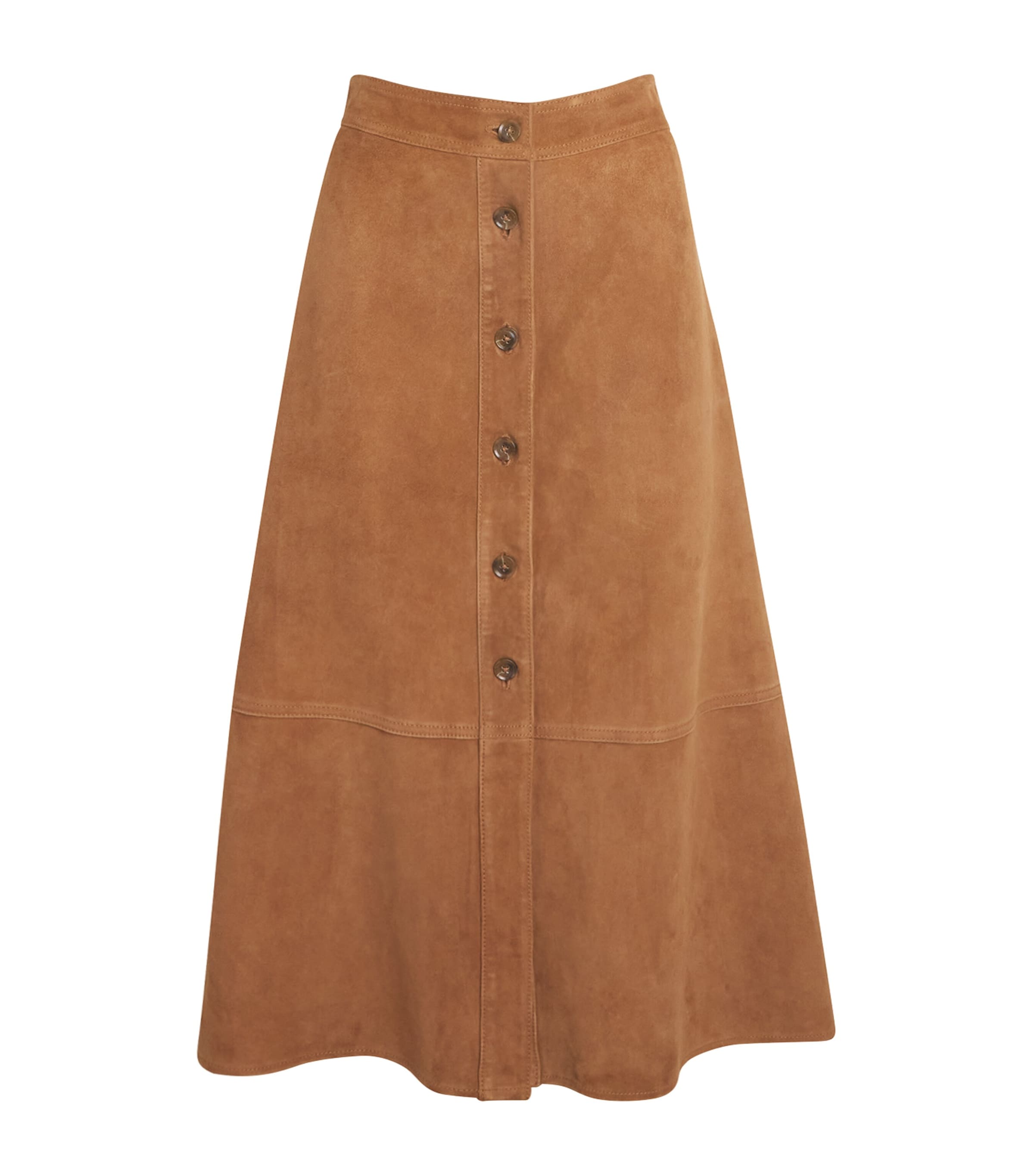 Paige Suede Terrassa Midi Skirt