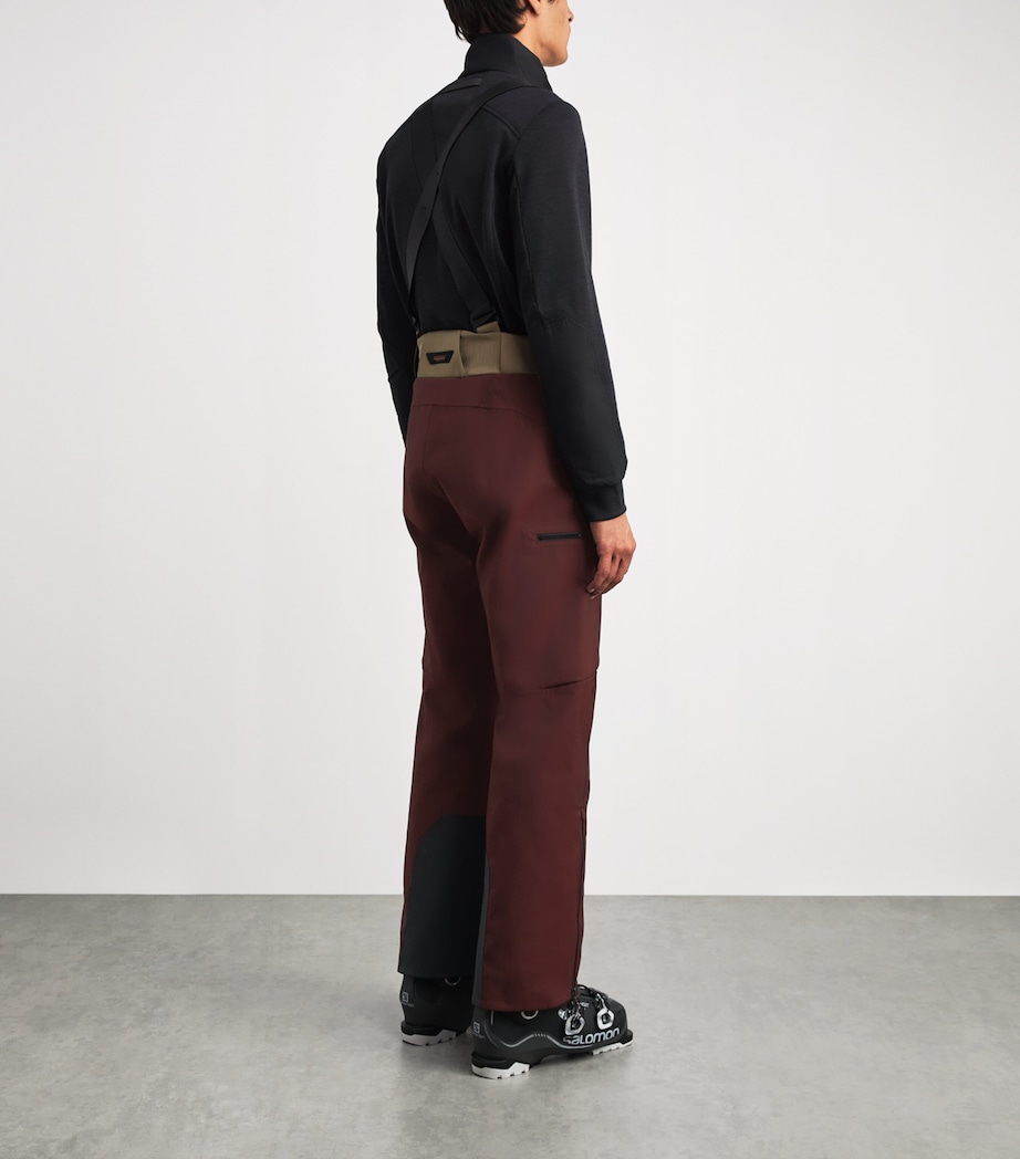 Sease Mens Wool-Blend Solaro Ski Trousers Red Gum Image 4