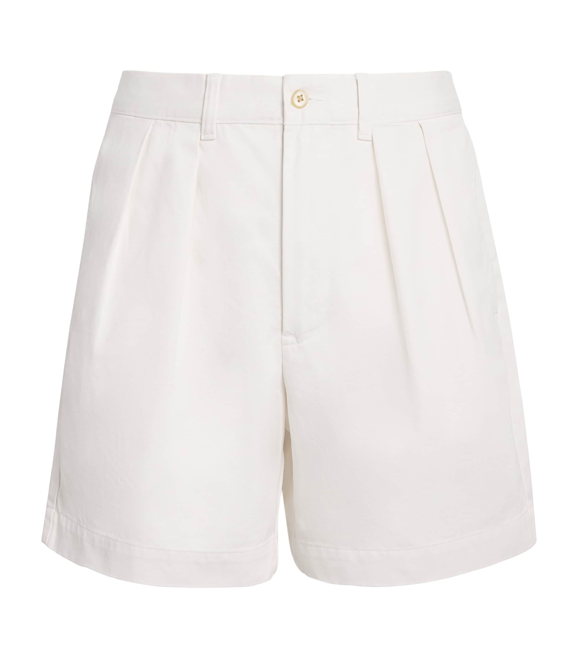 Polo Ralph Lauren Cotton Pleated Cormac Shorts | Holiday Shop | Mens | Shorts | Men Bestsellers | Clothing | Men Clothing | Chino Shorts | Designers | Polo Ralph Lauren | Ralph Lauren