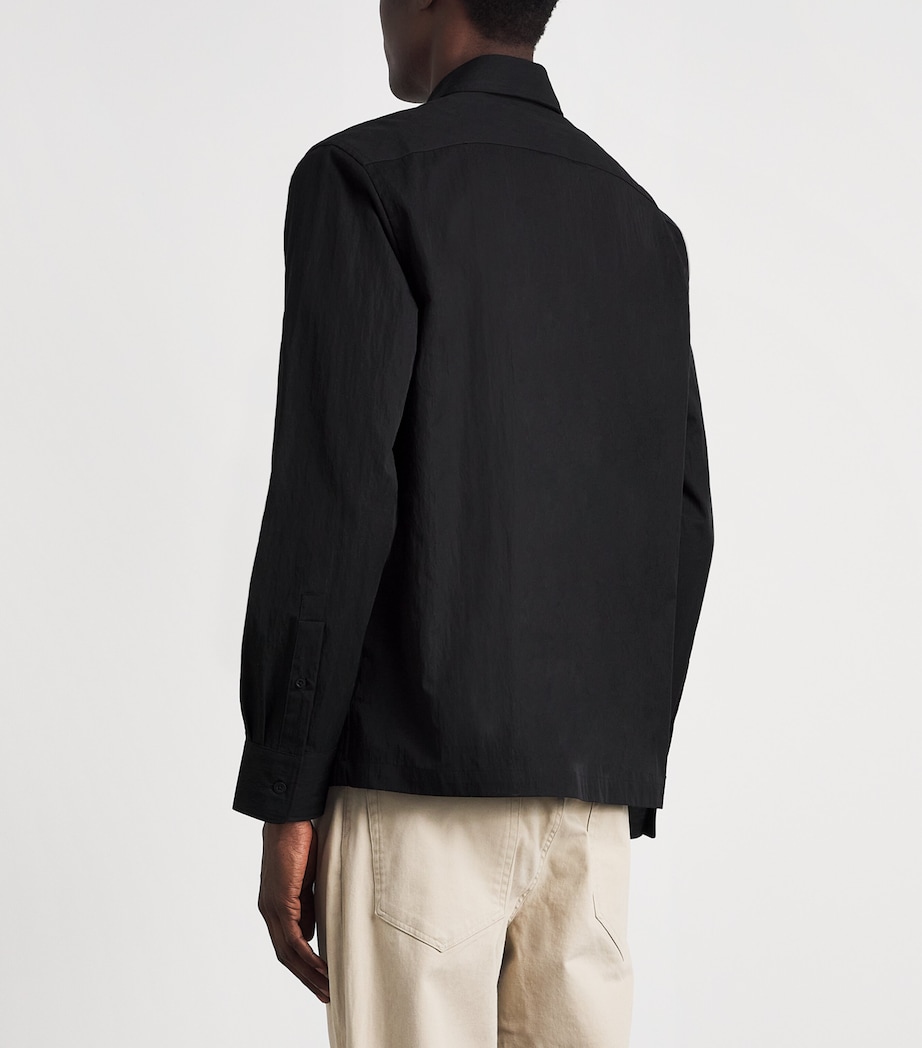 Vince Mens Zip-Up Shacket Black Image 5