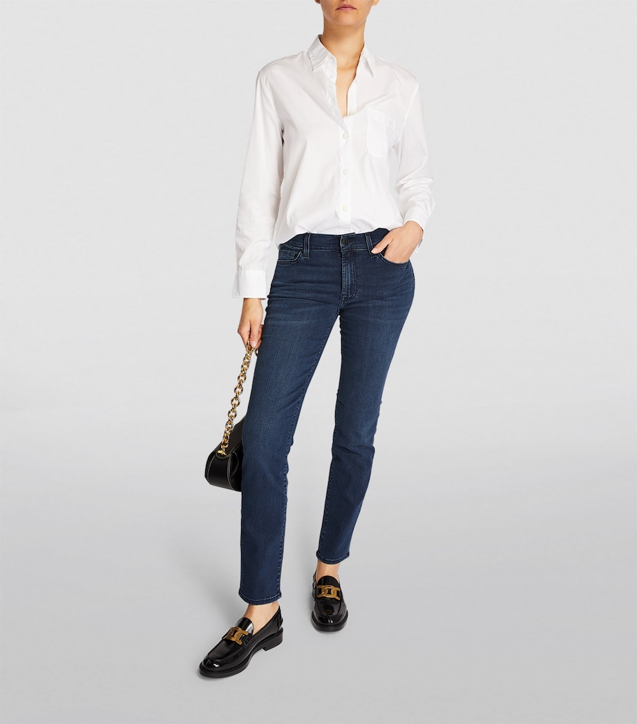 B(Air) Ankle Skinny Mid-Rise Jeans DARK BLUE Image 2