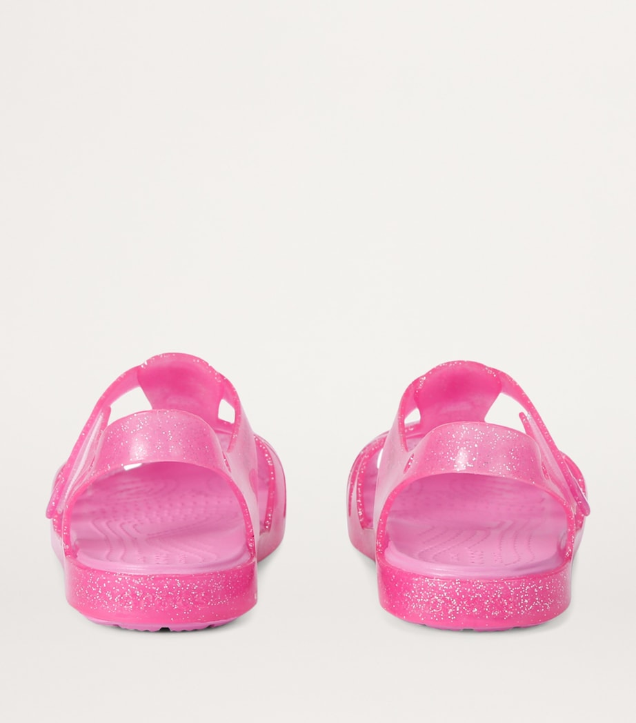 CROCS KIDS Glitter Isabella Charm Sandals Pink Image 2