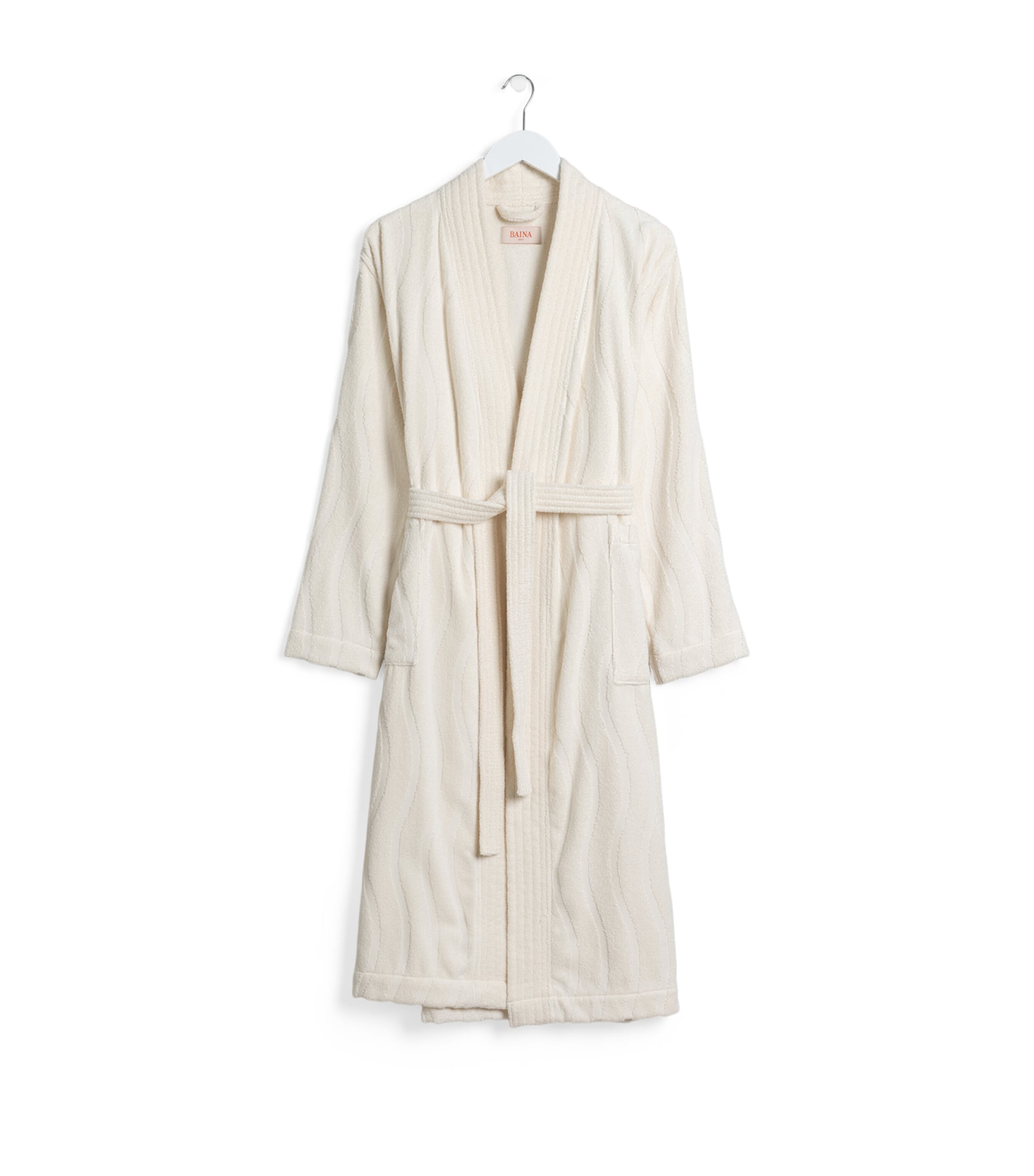 Baina Organic Cotton Sulis Bathrobe In Ivory