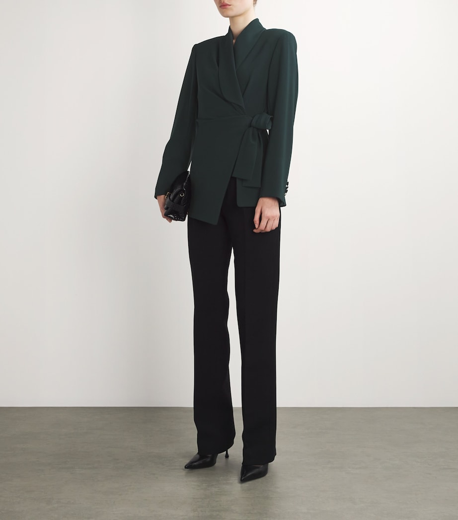 Asymmetric Blazer DARK GREEN Image 2