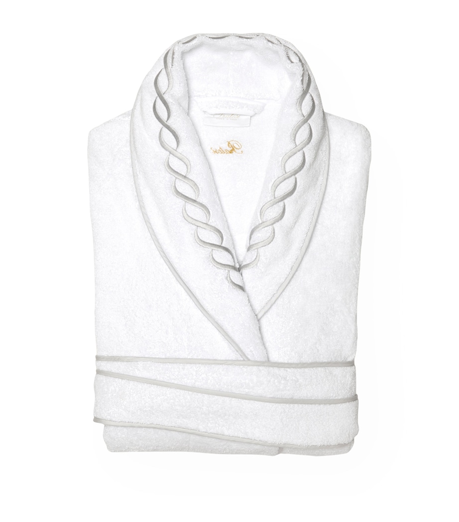 Cotton Treccia Bathrobe (Medium) WHITE/STERLING Image 1