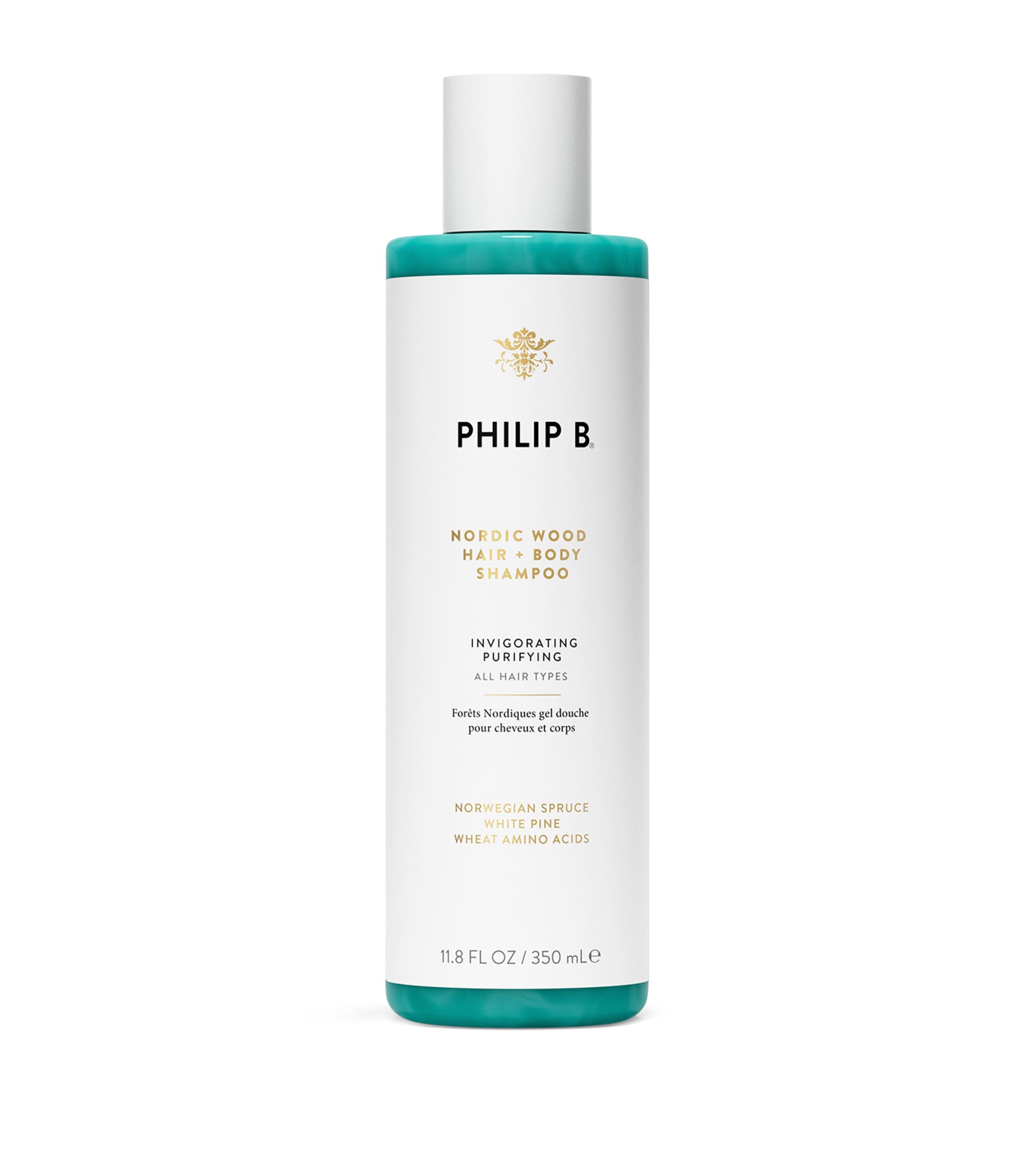 Philip B Nordic Wood Hair And Body Shampoo In White