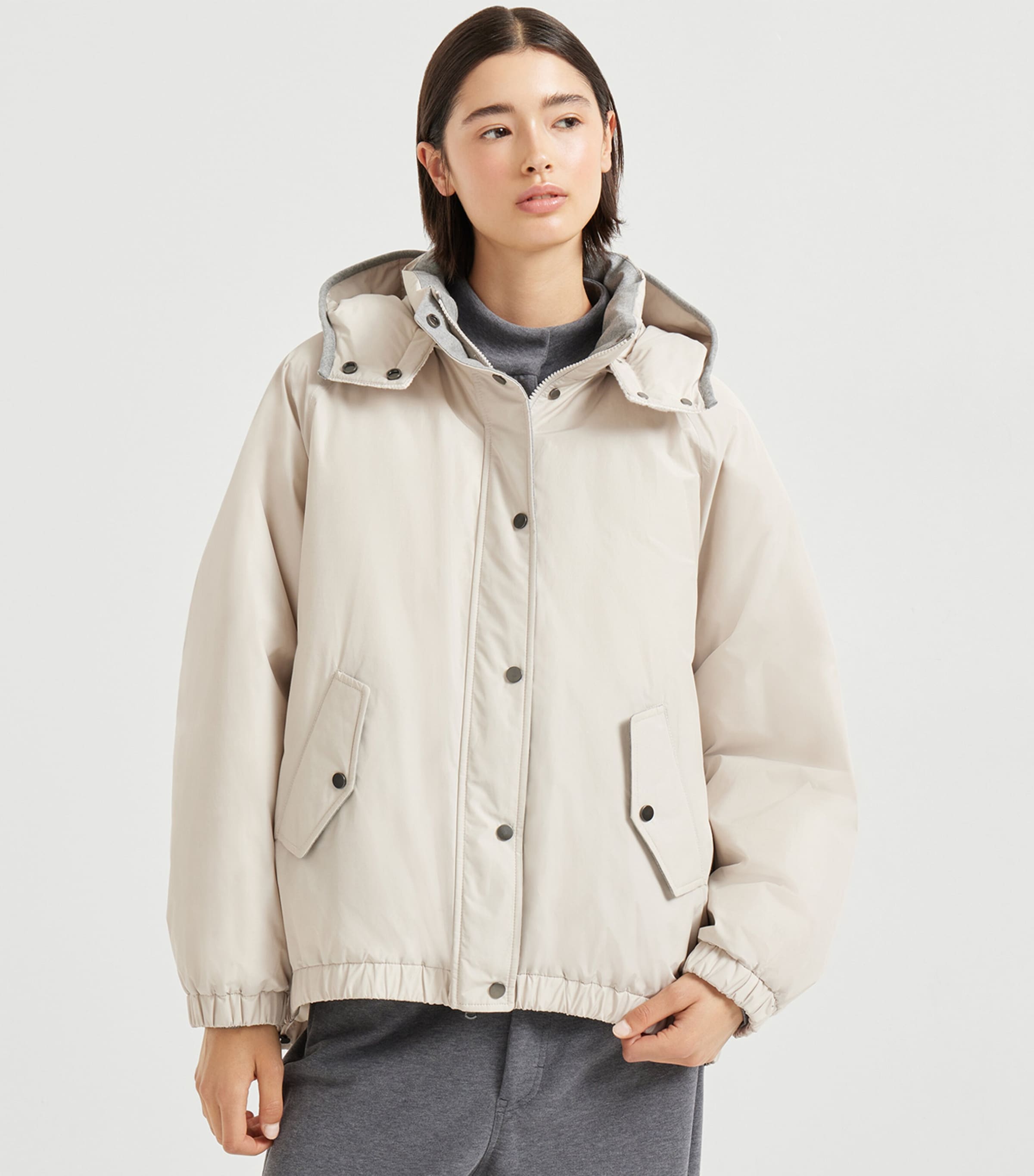 Techno Cotton Puffer Jacket C7958 Image 3