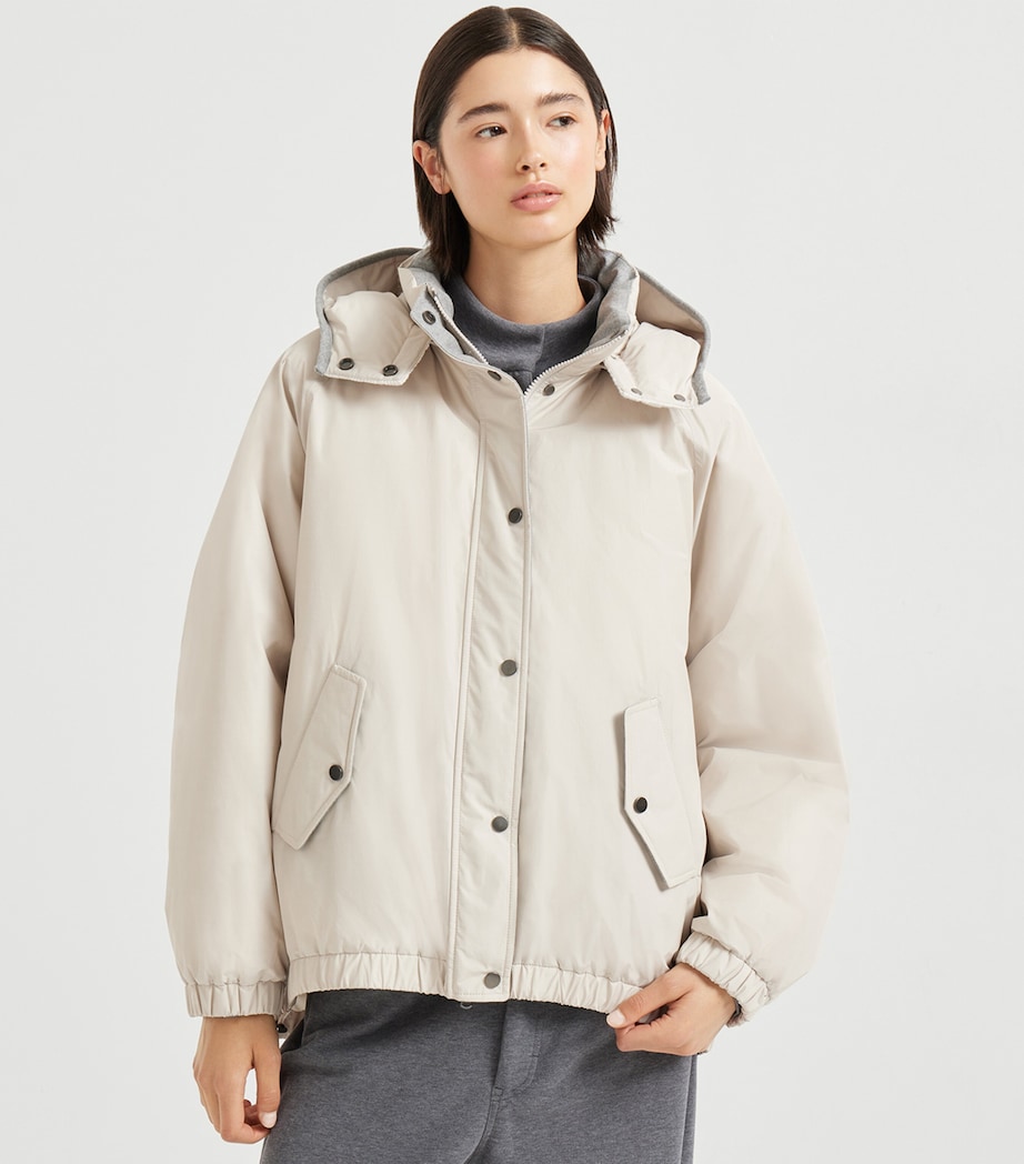 Techno Cotton Puffer Jacket C7958 Image 3